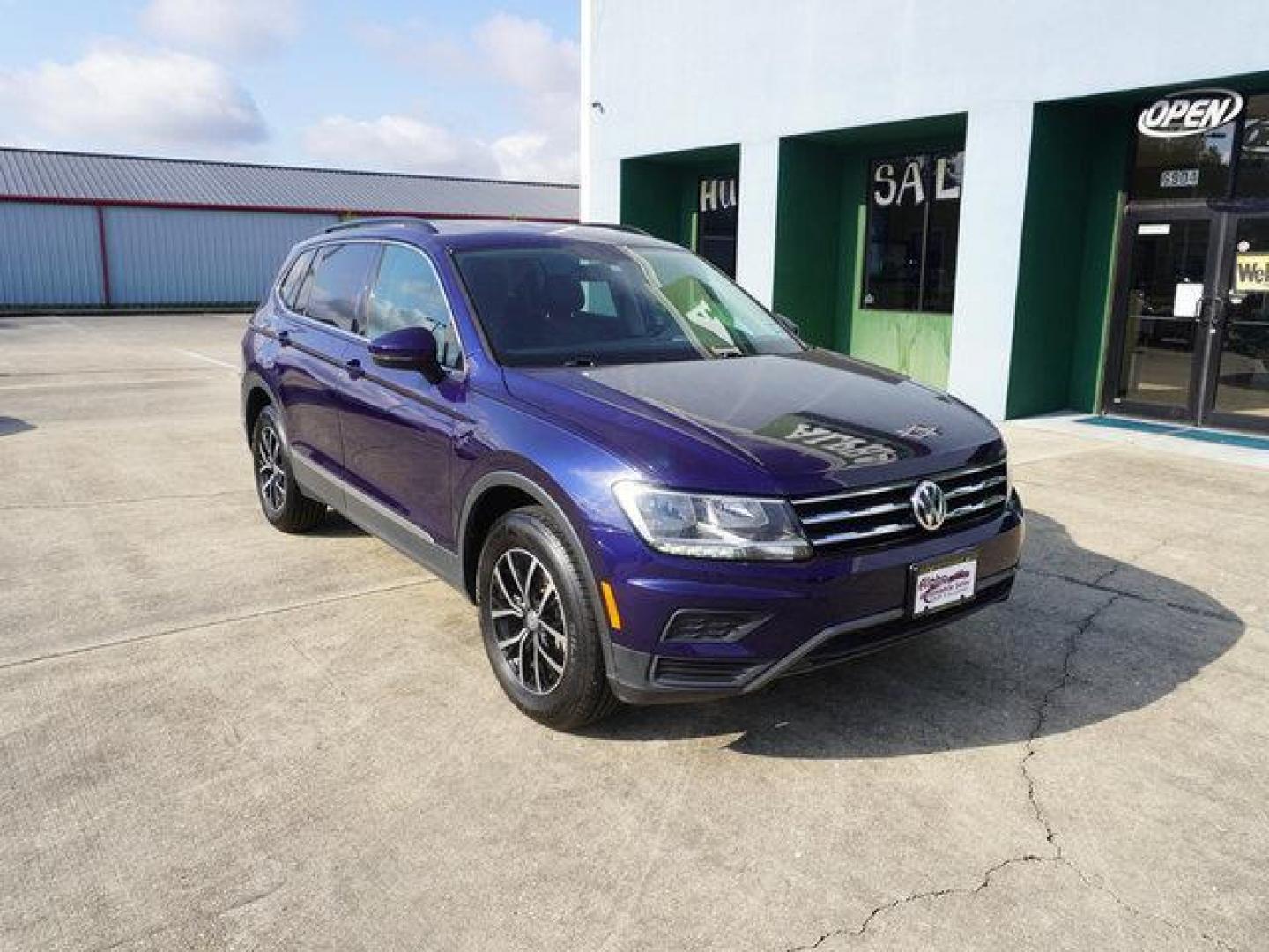 2021 Blue /Storm Gray Volkswagen Tiguan 2.0T SE FWD (3VV3B7AX7MM) with an 2.0L 4Cyl engine, Automatic transmission, located at 6904 Johnston St., Lafayette, LA, 70503, (337) 988-1960, 30.143589, -92.100601 - Photo#1