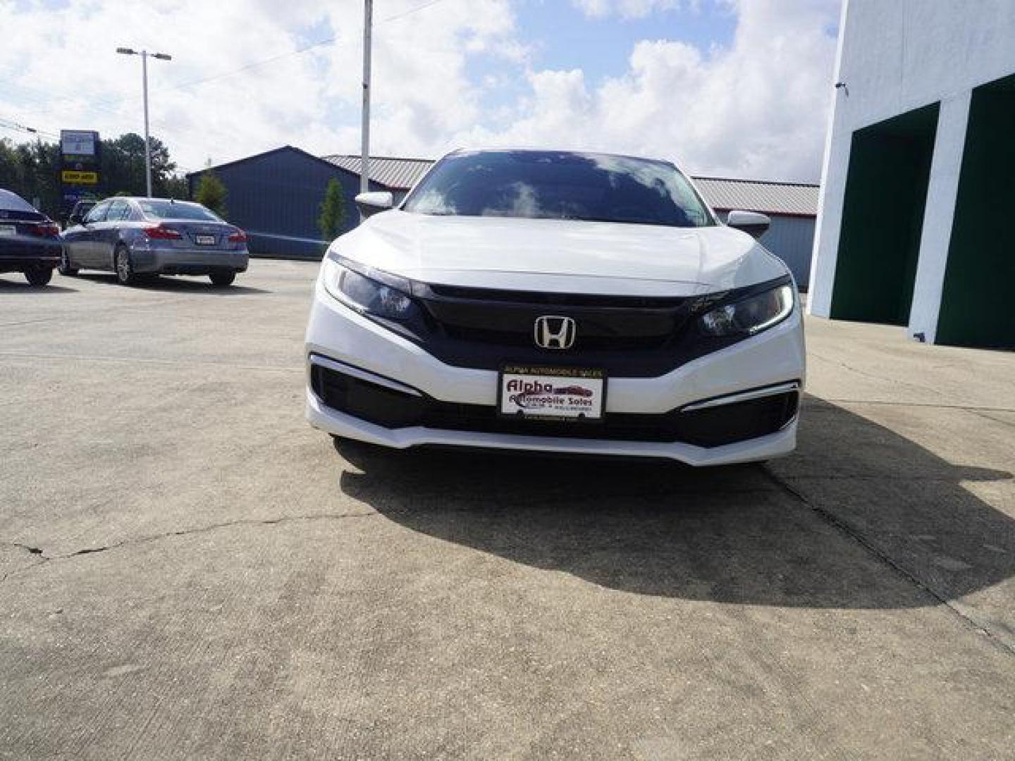 2020 White /Black Honda Civic LX CVT (19XFC2F67LE) with an 2.0L 4Cyl engine, CVT transmission, located at 6904 Johnston St., Lafayette, LA, 70503, (337) 988-1960, 30.143589, -92.100601 - Photo#38