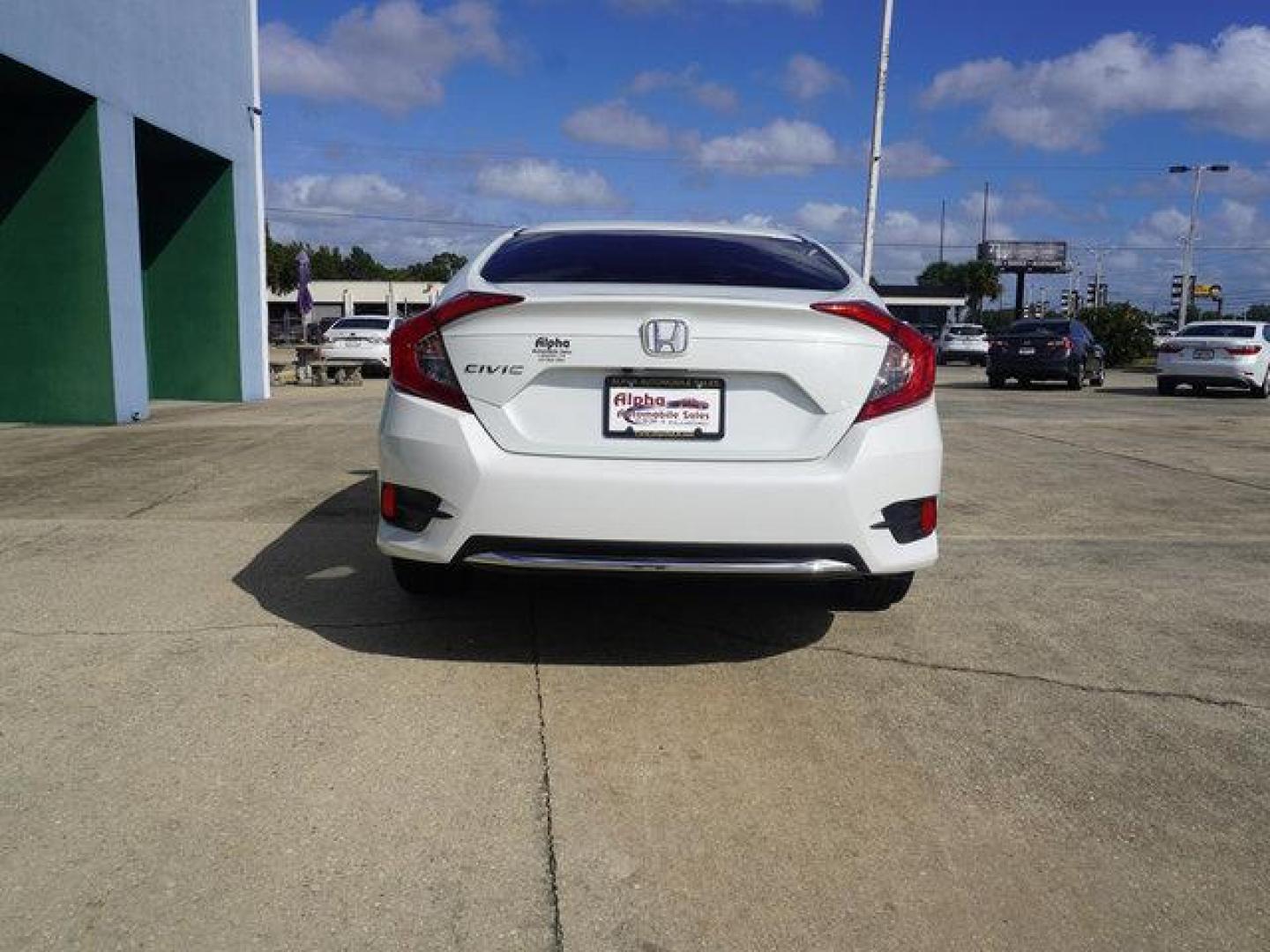 2020 White /Black Honda Civic LX CVT (19XFC2F67LE) with an 2.0L 4Cyl engine, CVT transmission, located at 6904 Johnston St., Lafayette, LA, 70503, (337) 988-1960, 30.143589, -92.100601 - Photo#45