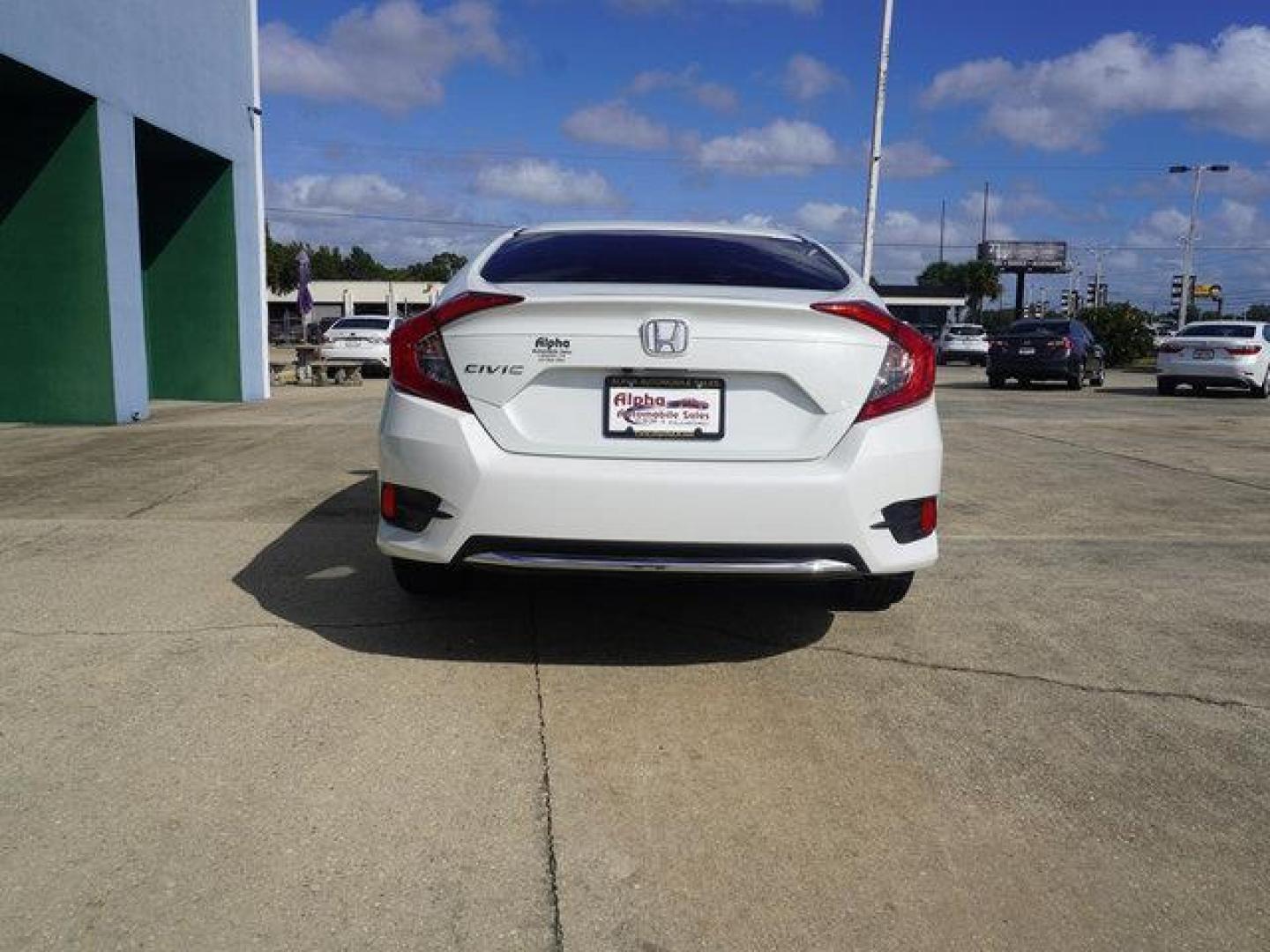 2020 White /Black Honda Civic LX CVT (19XFC2F67LE) with an 2.0L 4Cyl engine, CVT transmission, located at 6904 Johnston St., Lafayette, LA, 70503, (337) 988-1960, 30.143589, -92.100601 - Photo#11