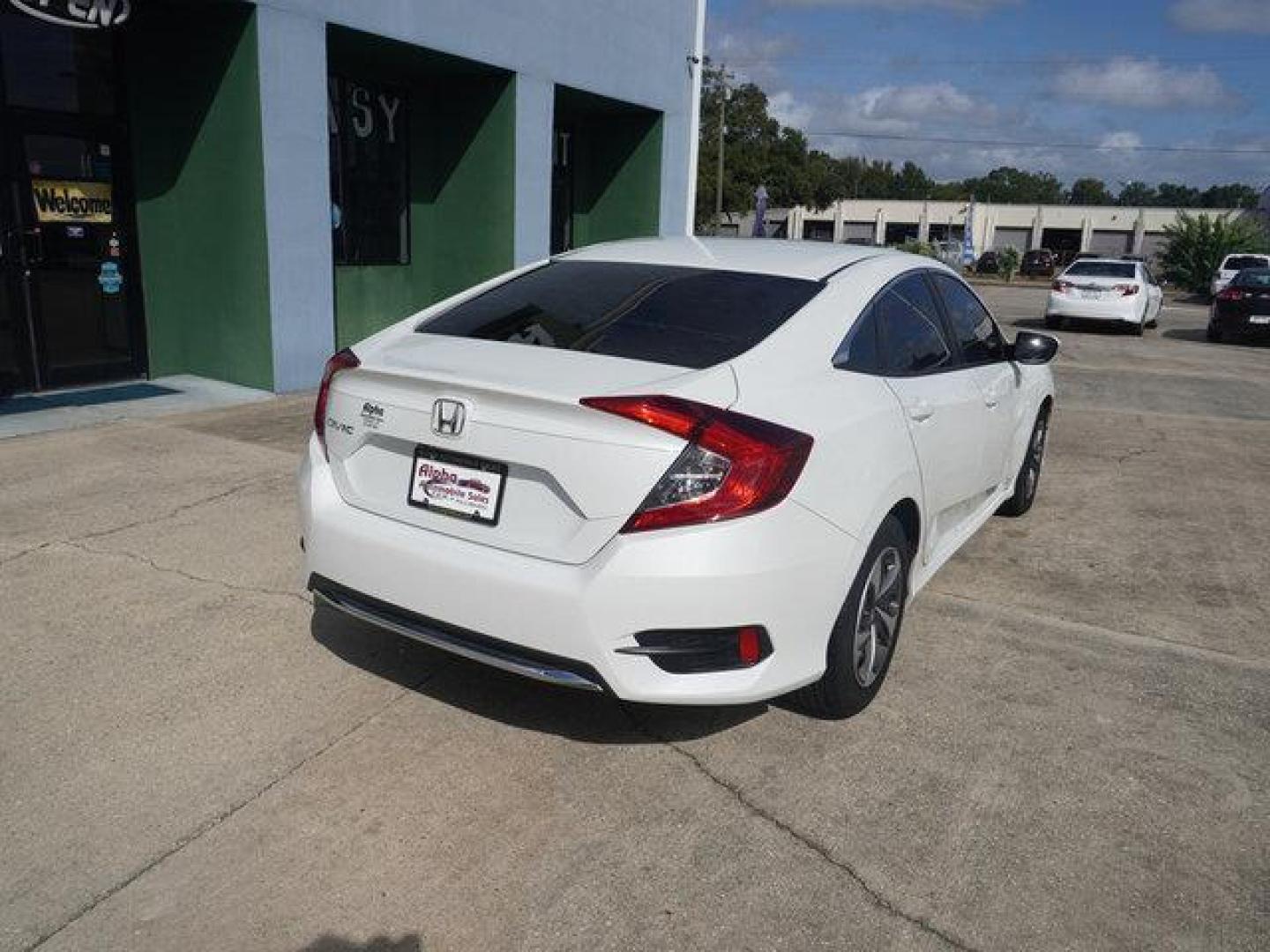 2020 White /Black Honda Civic LX CVT (19XFC2F67LE) with an 2.0L 4Cyl engine, CVT transmission, located at 6904 Johnston St., Lafayette, LA, 70503, (337) 988-1960, 30.143589, -92.100601 - Photo#12