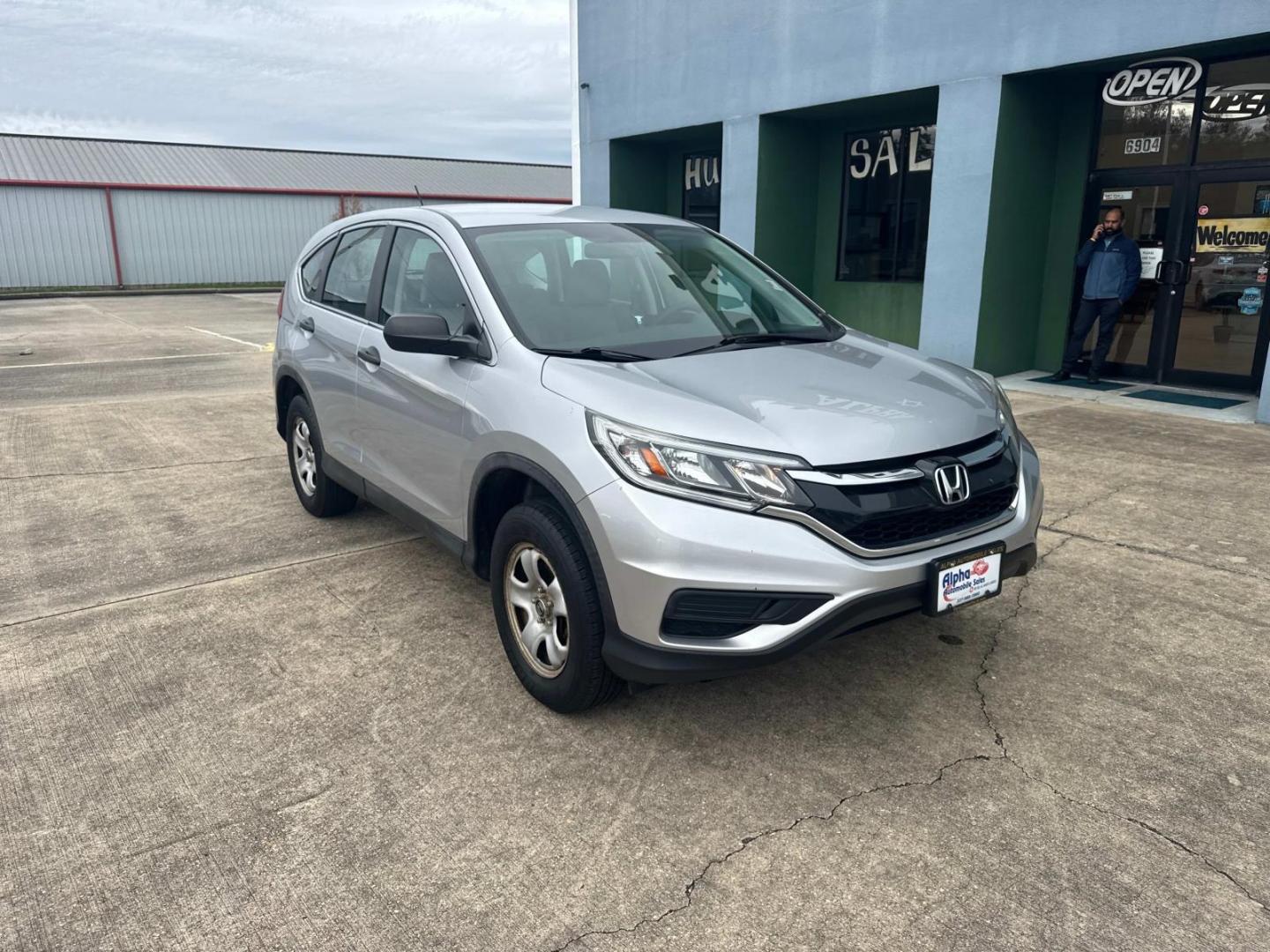 2016 Alabaster Silver Metallic /Gray Honda CR-V AWD 5dr LX (5J6RM4H35GL) , Automatic transmission, located at 6904 Johnston St., Lafayette, LA, 70503, (337) 988-1960, 30.143589, -92.100601 - Photo#1