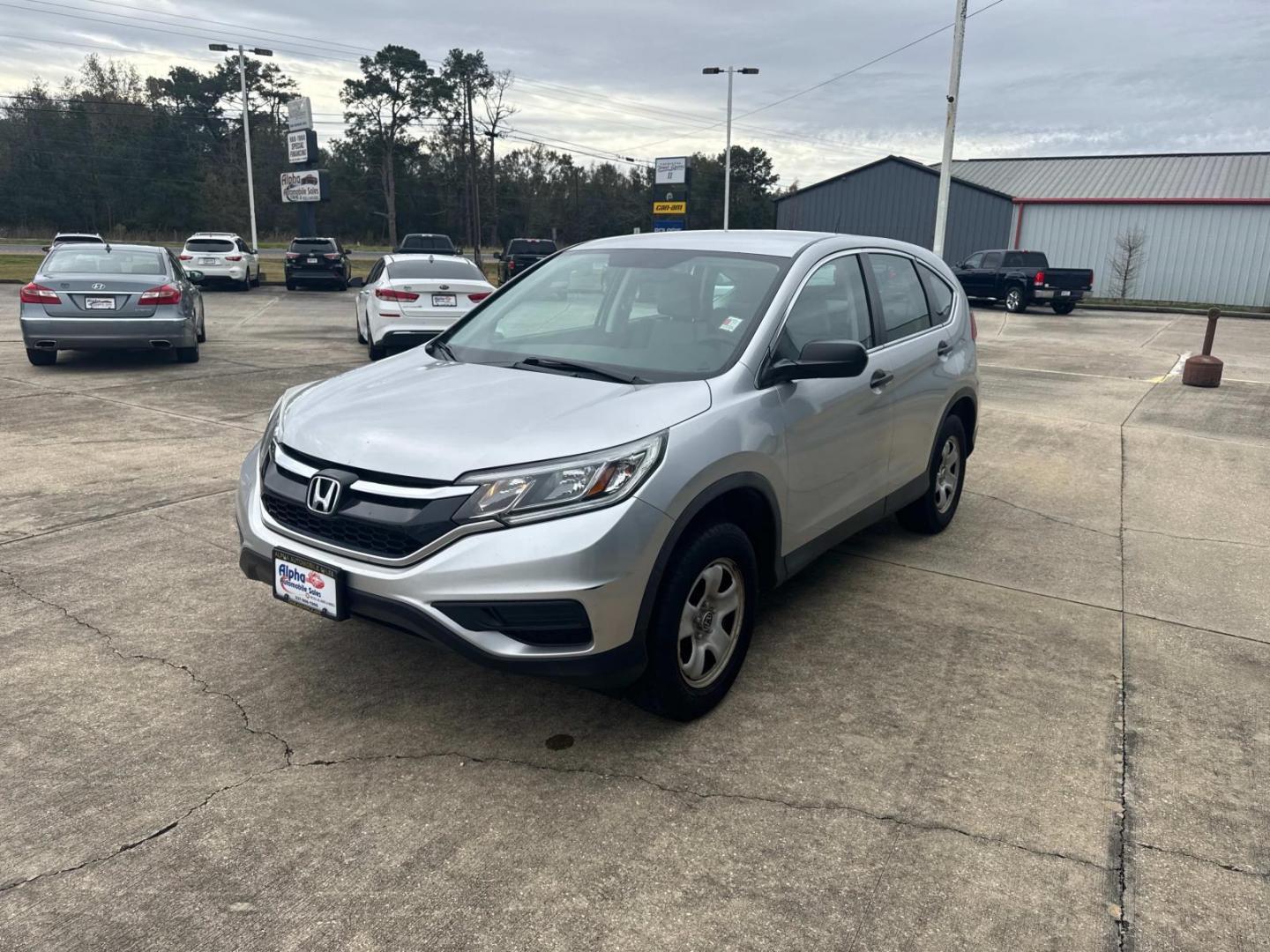 2016 Alabaster Silver Metallic /Gray Honda CR-V AWD 5dr LX (5J6RM4H35GL) , Automatic transmission, located at 6904 Johnston St., Lafayette, LA, 70503, (337) 988-1960, 30.143589, -92.100601 - Photo#4