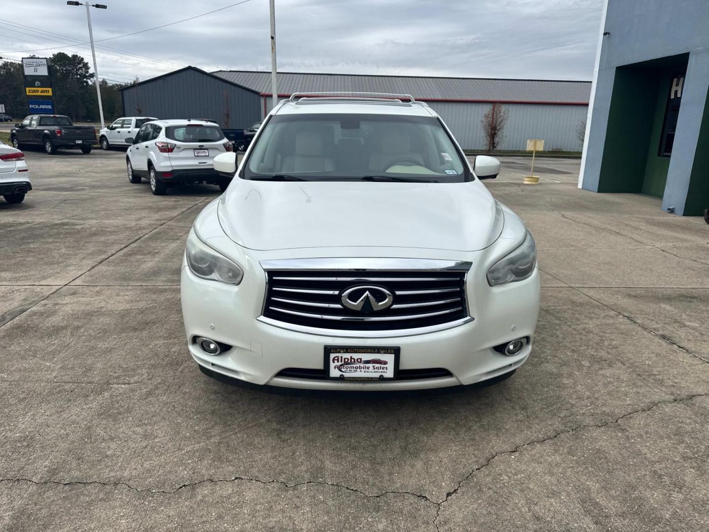 2015 Majestic White /Tan INFINITI QX60 FWD 4dr (5N1AL0MN6FC) , Automatic transmission, located at 6904 Johnston St., Lafayette, LA, 70503, (337) 988-1960, 30.143589, -92.100601 - Photo#2