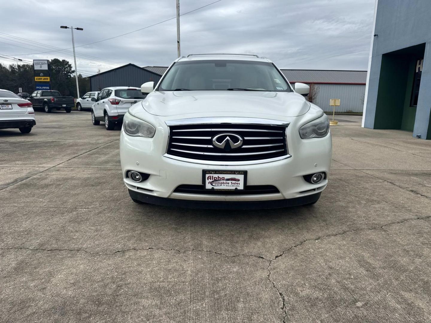 2015 Majestic White /Tan INFINITI QX60 FWD 4dr (5N1AL0MN6FC) , Automatic transmission, located at 6904 Johnston St., Lafayette, LA, 70503, (337) 988-1960, 30.143589, -92.100601 - Photo#3
