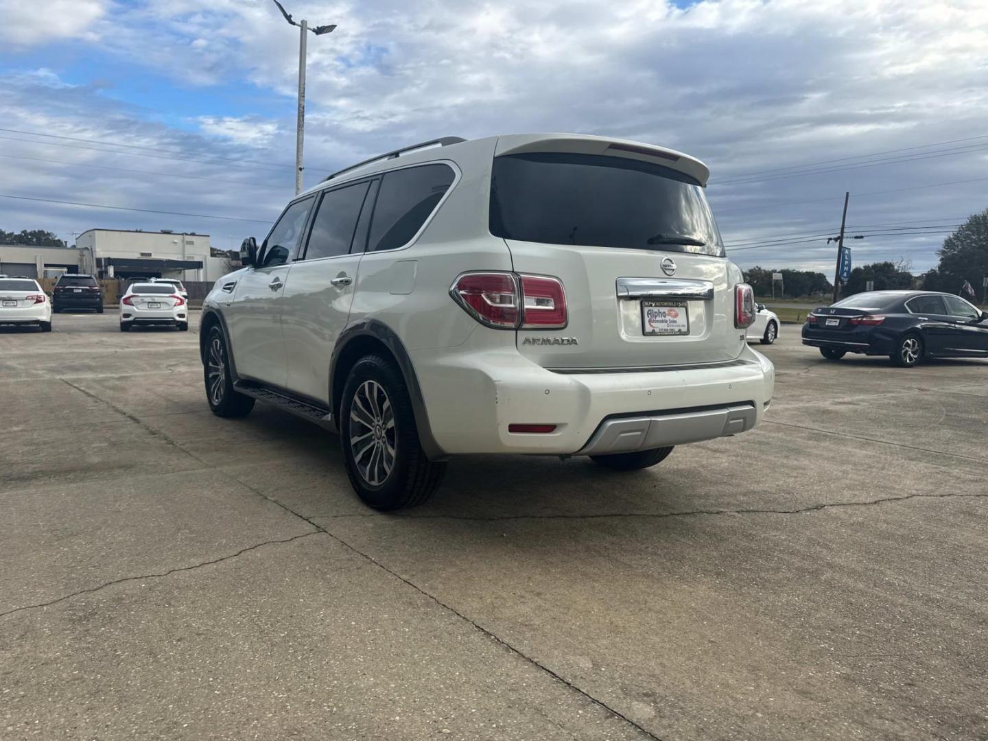 2018 Pearl White /Black Nissan Armada 4x2 SL (JN8AY2ND1J9) , N/A transmission, located at 6904 Johnston St., Lafayette, LA, 70503, (337) 988-1960, 30.143589, -92.100601 - Photo#8