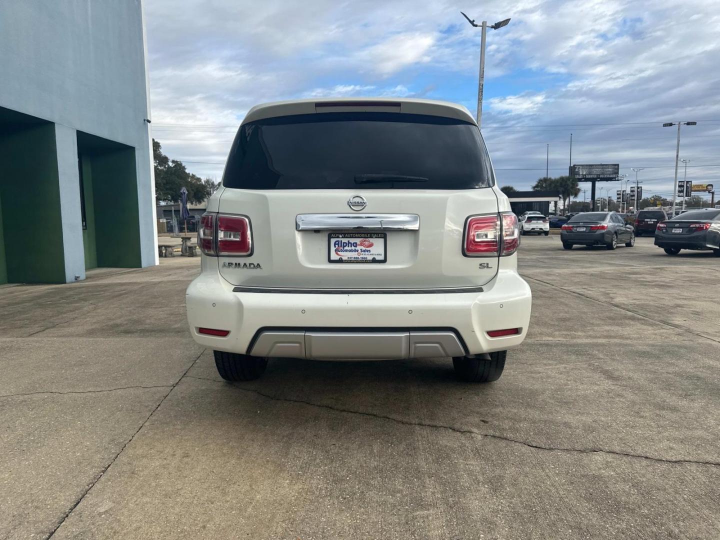 2018 Pearl White /Black Nissan Armada 4x2 SL (JN8AY2ND1J9) , N/A transmission, located at 6904 Johnston St., Lafayette, LA, 70503, (337) 988-1960, 30.143589, -92.100601 - Photo#10