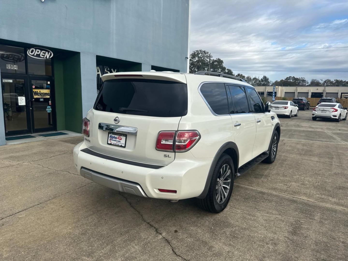 2018 Pearl White /Black Nissan Armada 4x2 SL (JN8AY2ND1J9) , N/A transmission, located at 6904 Johnston St., Lafayette, LA, 70503, (337) 988-1960, 30.143589, -92.100601 - Photo#11