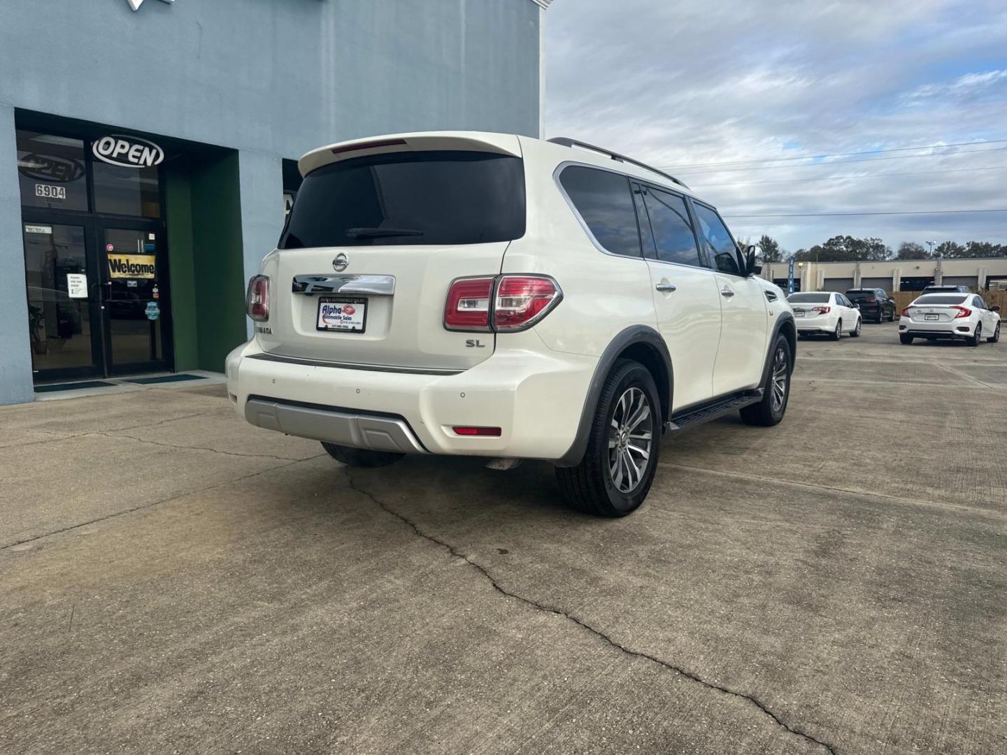 2018 Pearl White /Black Nissan Armada 4x2 SL (JN8AY2ND1J9) , N/A transmission, located at 6904 Johnston St., Lafayette, LA, 70503, (337) 988-1960, 30.143589, -92.100601 - Photo#12