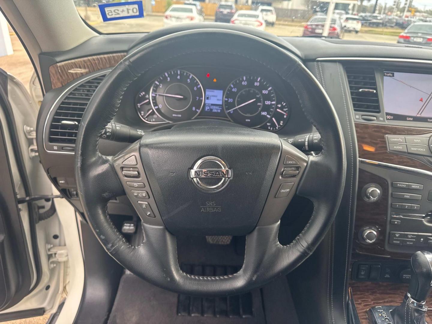 2018 Pearl White /Black Nissan Armada 4x2 SL (JN8AY2ND1J9) , N/A transmission, located at 6904 Johnston St., Lafayette, LA, 70503, (337) 988-1960, 30.143589, -92.100601 - Photo#26
