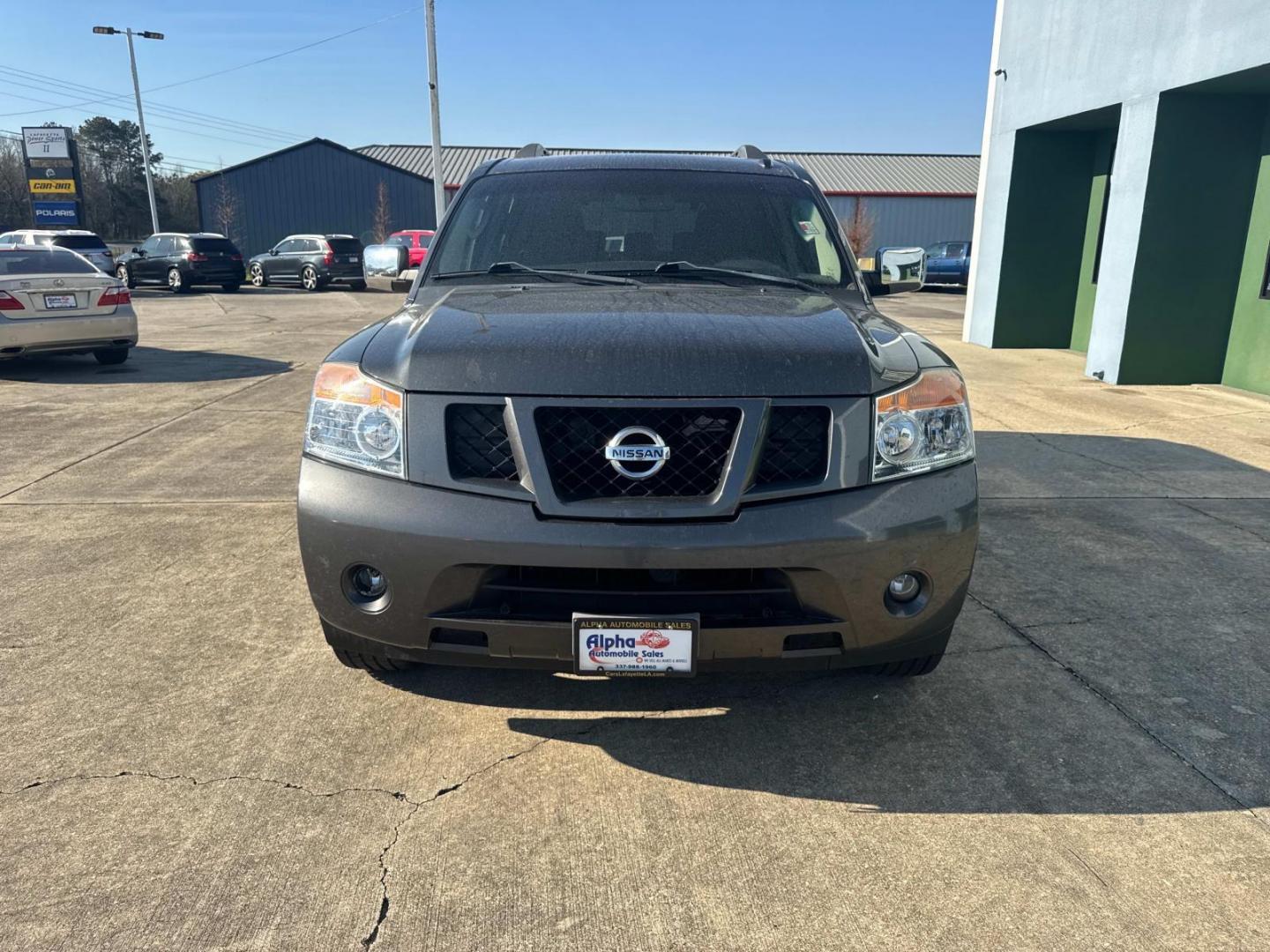 2012 Lakeshore Slate Metallic /Black Nissan Armada 2WD 4dr SV (5N1BA0ND0CN) , N/A transmission, located at 6904 Johnston St., Lafayette, LA, 70503, (337) 988-1960, 30.143589, -92.100601 - Photo#2