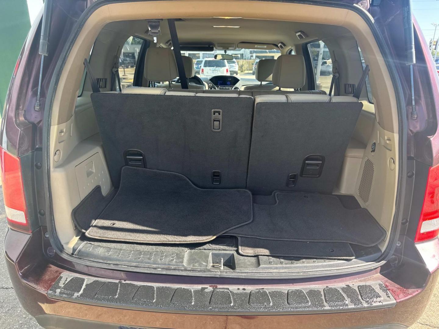 2014 Dark Cherry Pearl /Beige Honda Pilot 4WD 4dr LX (5FNYF4H20EB) , Automatic transmission, located at 6904 Johnston St., Lafayette, LA, 70503, (337) 988-1960, 30.143589, -92.100601 - Photo#13