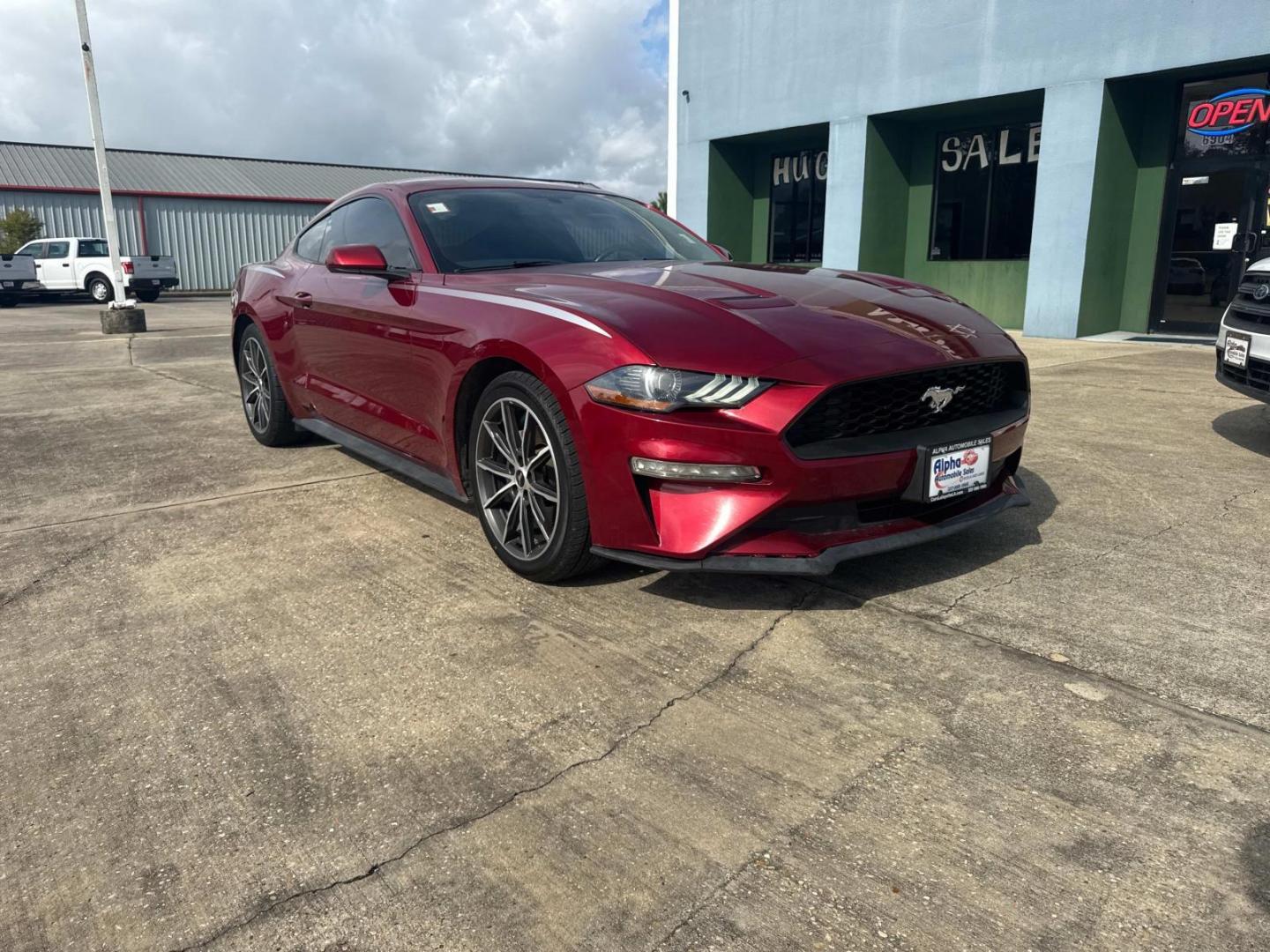 2018 Red /Black Ford Mustang EcoBoost Fastback (1FA6P8TH9J5) , Automatic transmission, located at 6904 Johnston St., Lafayette, LA, 70503, (337) 988-1960, 30.143589, -92.100601 - Photo#2