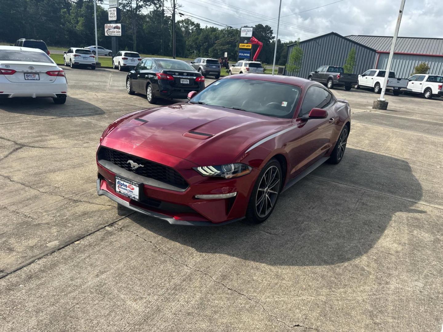 2018 Red /Black Ford Mustang EcoBoost Fastback (1FA6P8TH9J5) , Automatic transmission, located at 6904 Johnston St., Lafayette, LA, 70503, (337) 988-1960, 30.143589, -92.100601 - Photo#5