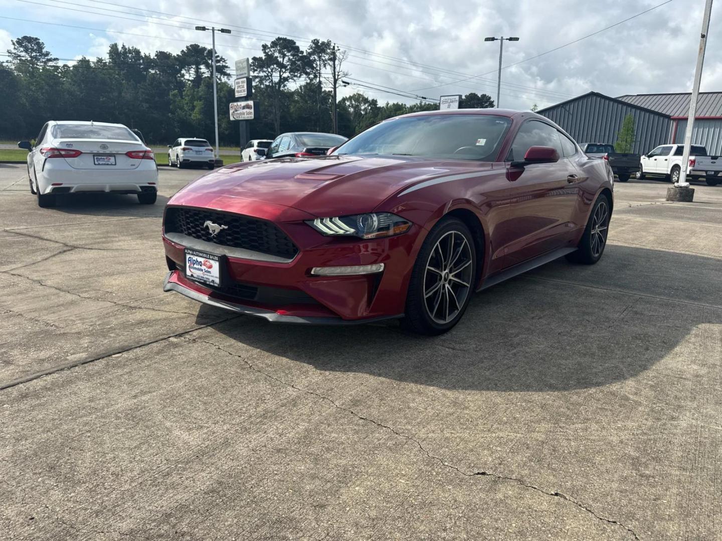 2018 Red /Black Ford Mustang EcoBoost Fastback (1FA6P8TH9J5) , Automatic transmission, located at 6904 Johnston St., Lafayette, LA, 70503, (337) 988-1960, 30.143589, -92.100601 - Photo#6
