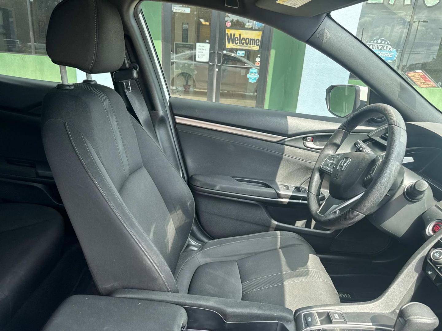 2017 White /Black Honda Civic Hatchback EX CVT (SHHFK7H50HU) , Automatic transmission, located at 6904 Johnston St., Lafayette, LA, 70503, (337) 988-1960, 30.143589, -92.100601 - Photo#15