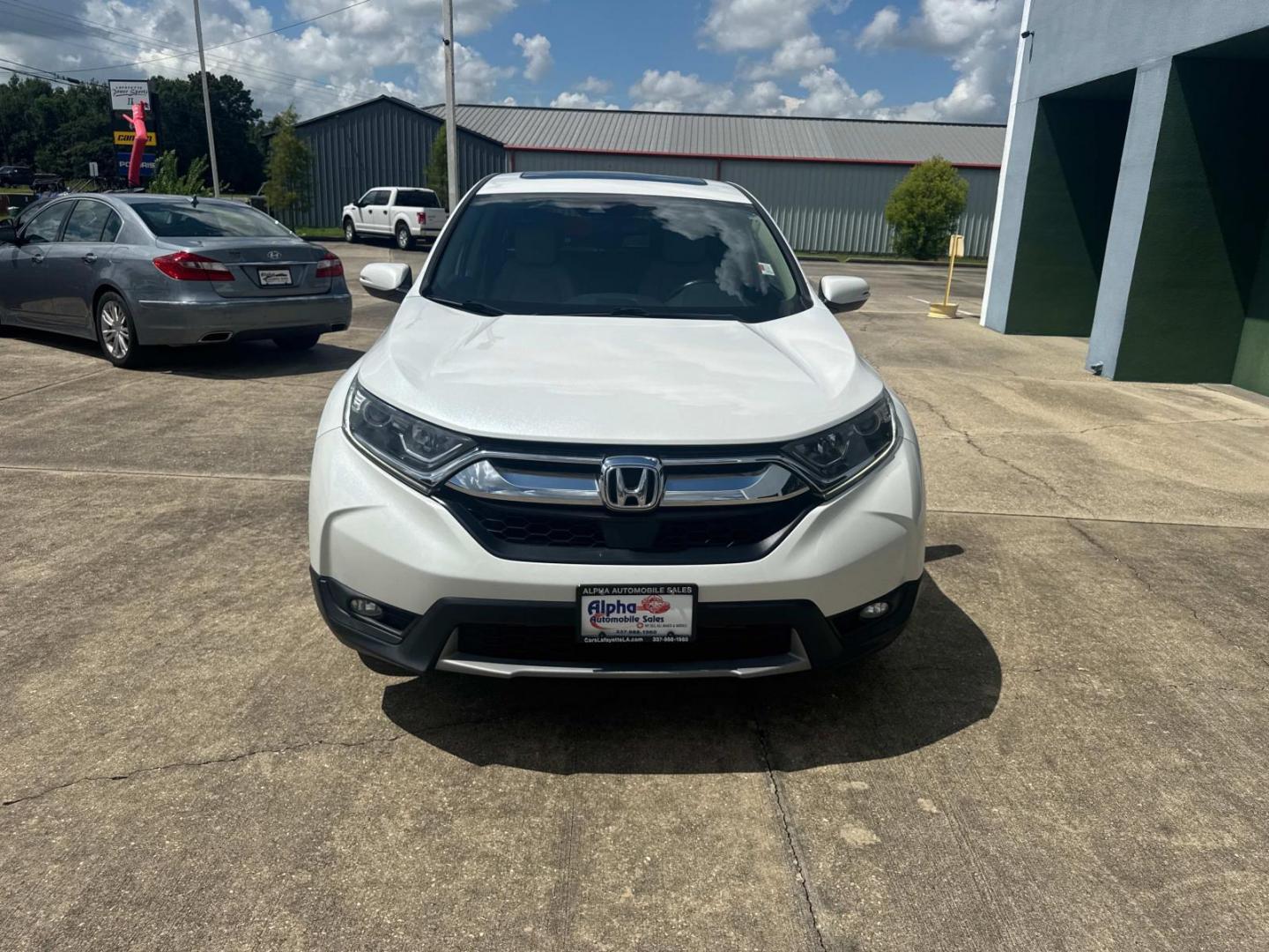2019 White /Ivory Honda CR-V EX-L 2WD (2HKRW1H82KH) , Automatic transmission, located at 6904 Johnston St., Lafayette, LA, 70503, (337) 988-1960, 30.143589, -92.100601 - Photo#3