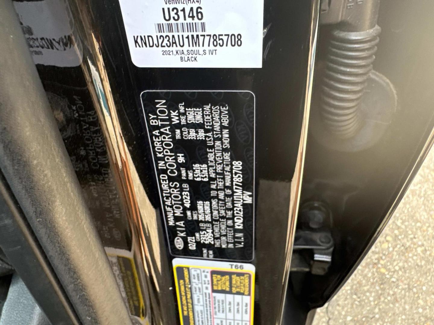 2021 Cherry Black /Black Kia Soul S IVT (KNDJ23AU1M7) , Automatic transmission, located at 6904 Johnston St., Lafayette, LA, 70503, (337) 988-1960, 30.143589, -92.100601 - Photo#28