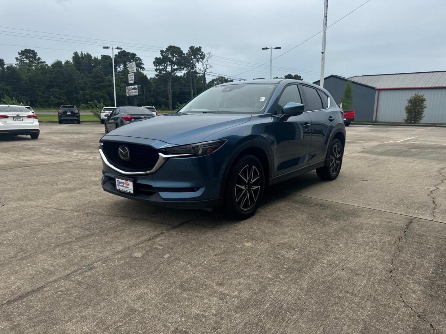 2018 Deep Crystal Blue Mica /Black Mazda CX-5 Grand Touring AWD (JM3KFBDM3J0) , Automatic transmission, located at 6904 Johnston St., Lafayette, LA, 70503, (337) 988-1960, 30.143589, -92.100601 - Photo#6