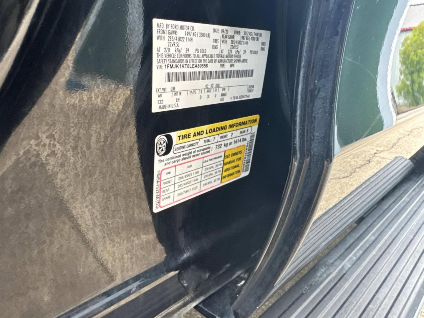 2020 Agate Black /Ebony Ford Expedition Max Limited 4x2 (1FMJK1KT0LE) , N/A transmission, located at 6904 Johnston St., Lafayette, LA, 70503, (337) 988-1960, 30.143589, -92.100601 - Photo#34