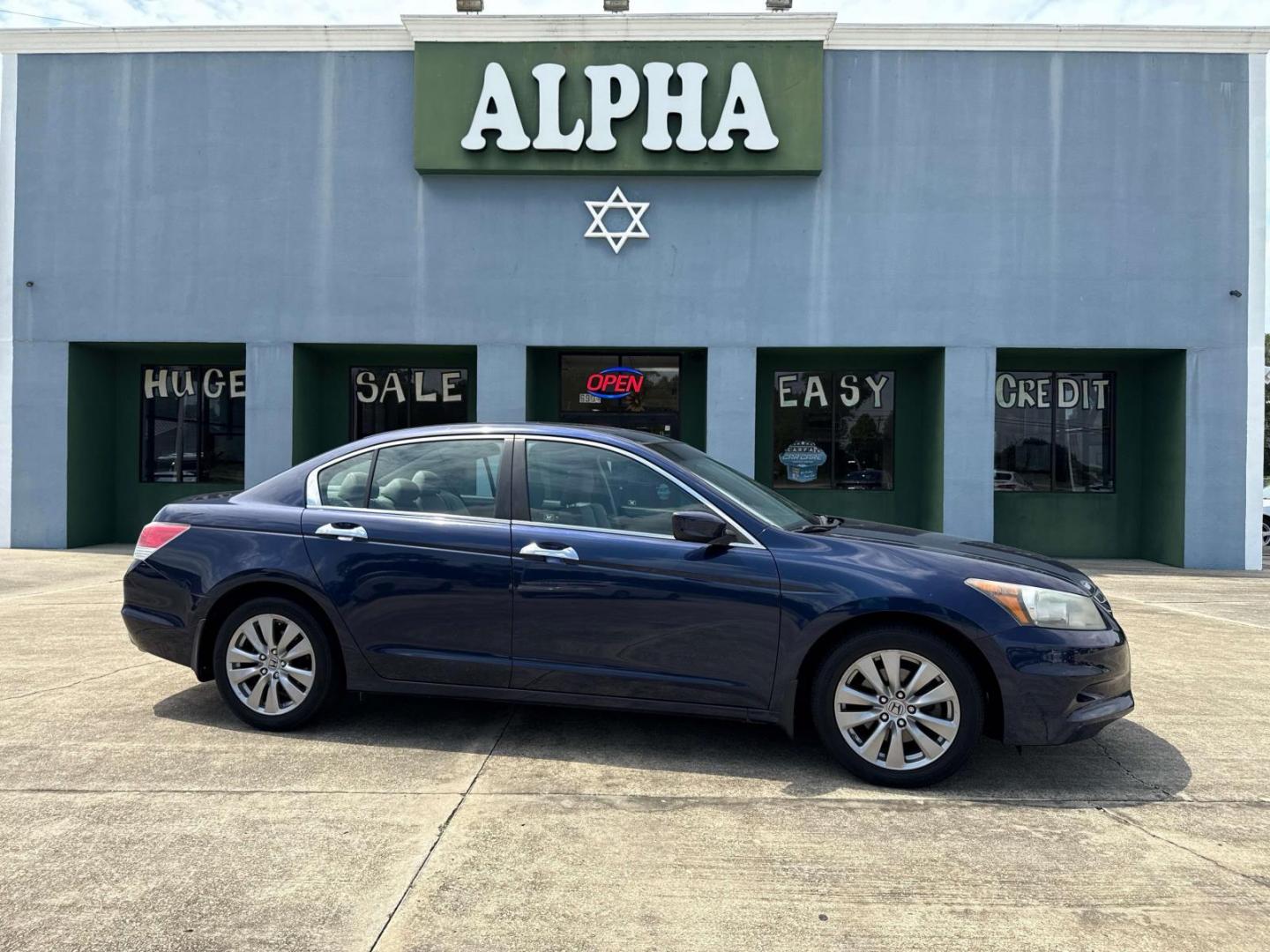 2012 Celestial Blue Metallic /Gray Honda Accord Sdn 4dr V6 Auto EX-L (1HGCP3F82CA) , Automatic transmission, located at 6904 Johnston St., Lafayette, LA, 70503, (337) 988-1960, 30.143589, -92.100601 - Photo#0