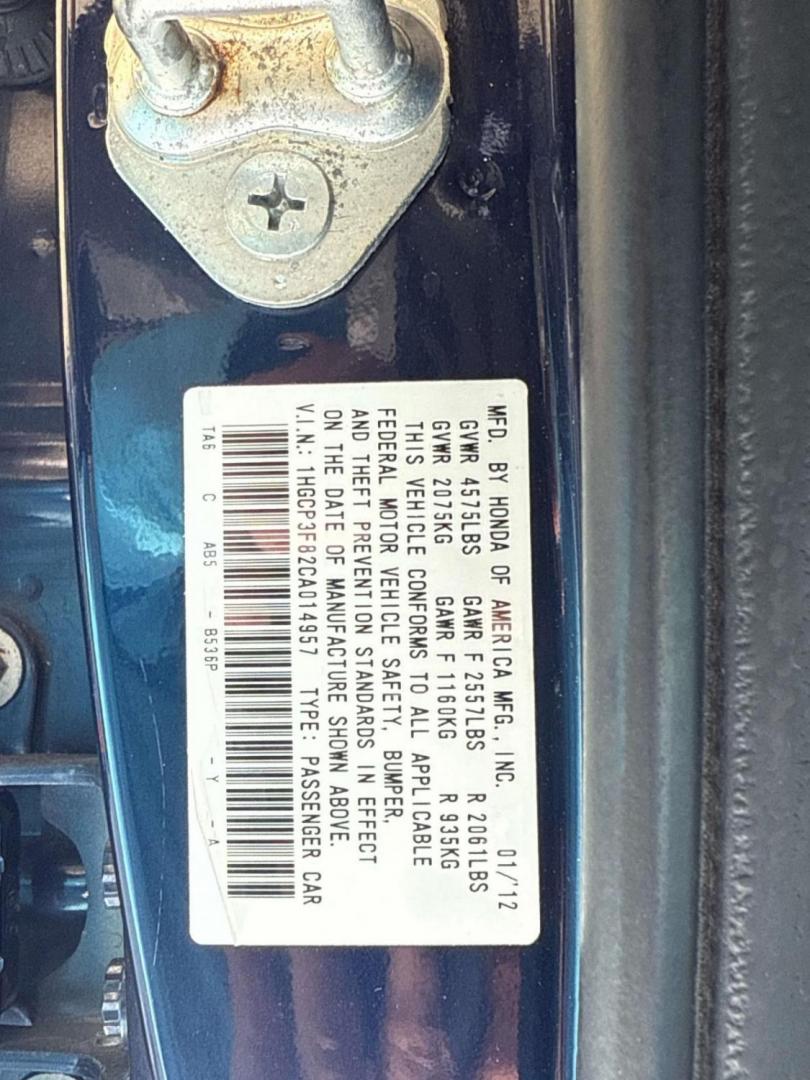 2012 Celestial Blue Metallic /Gray Honda Accord Sdn 4dr V6 Auto EX-L (1HGCP3F82CA) , Automatic transmission, located at 6904 Johnston St., Lafayette, LA, 70503, (337) 988-1960, 30.143589, -92.100601 - Photo#28
