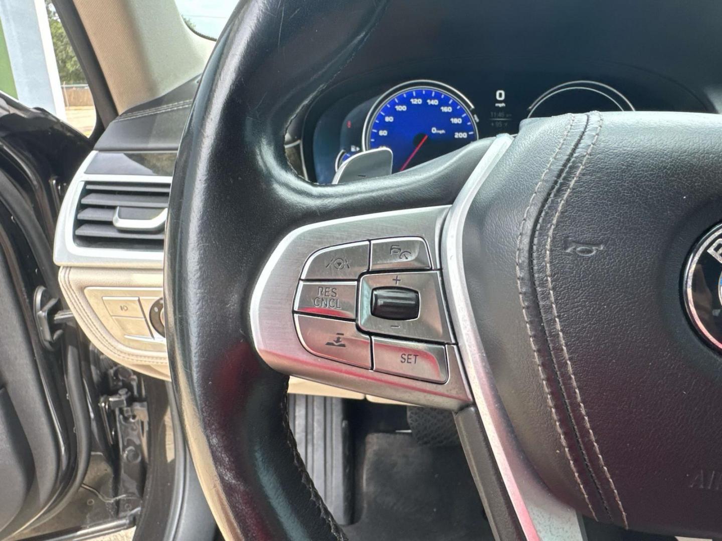 2016 Black /Canberra Beige BMW 7 Series 4dr Sdn 740i RWD (WBA7E2C53GG) , Automatic transmission, located at 6904 Johnston St., Lafayette, LA, 70503, (337) 988-1960, 30.143589, -92.100601 - Photo#29