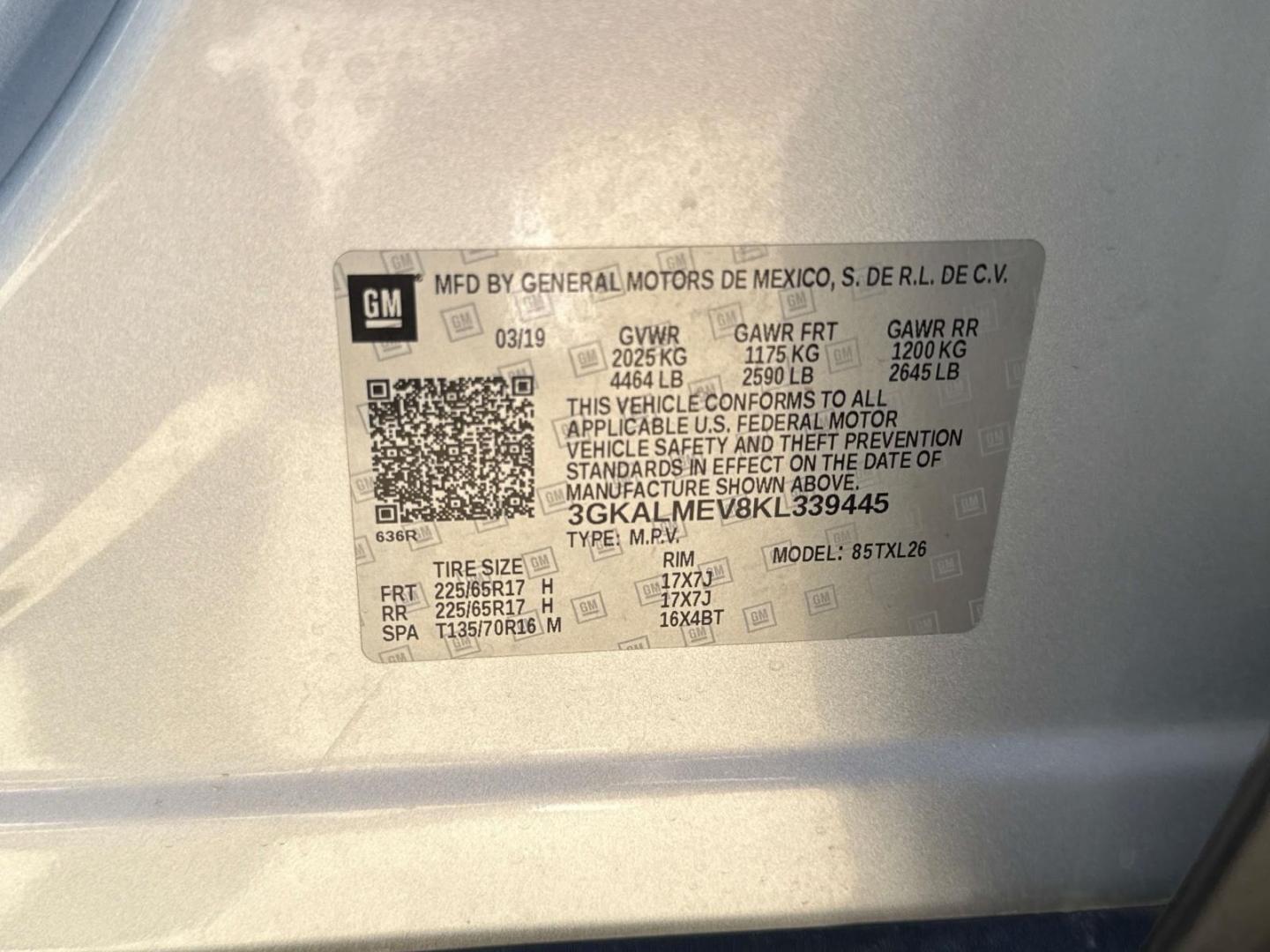 2019 Quicksilver Metallic /Jet Black GMC Terrain FWD 4dr SLE (3GKALMEV8KL) , Automatic transmission, located at 6904 Johnston St., Lafayette, LA, 70503, (337) 988-1960, 30.143589, -92.100601 - Photo#29