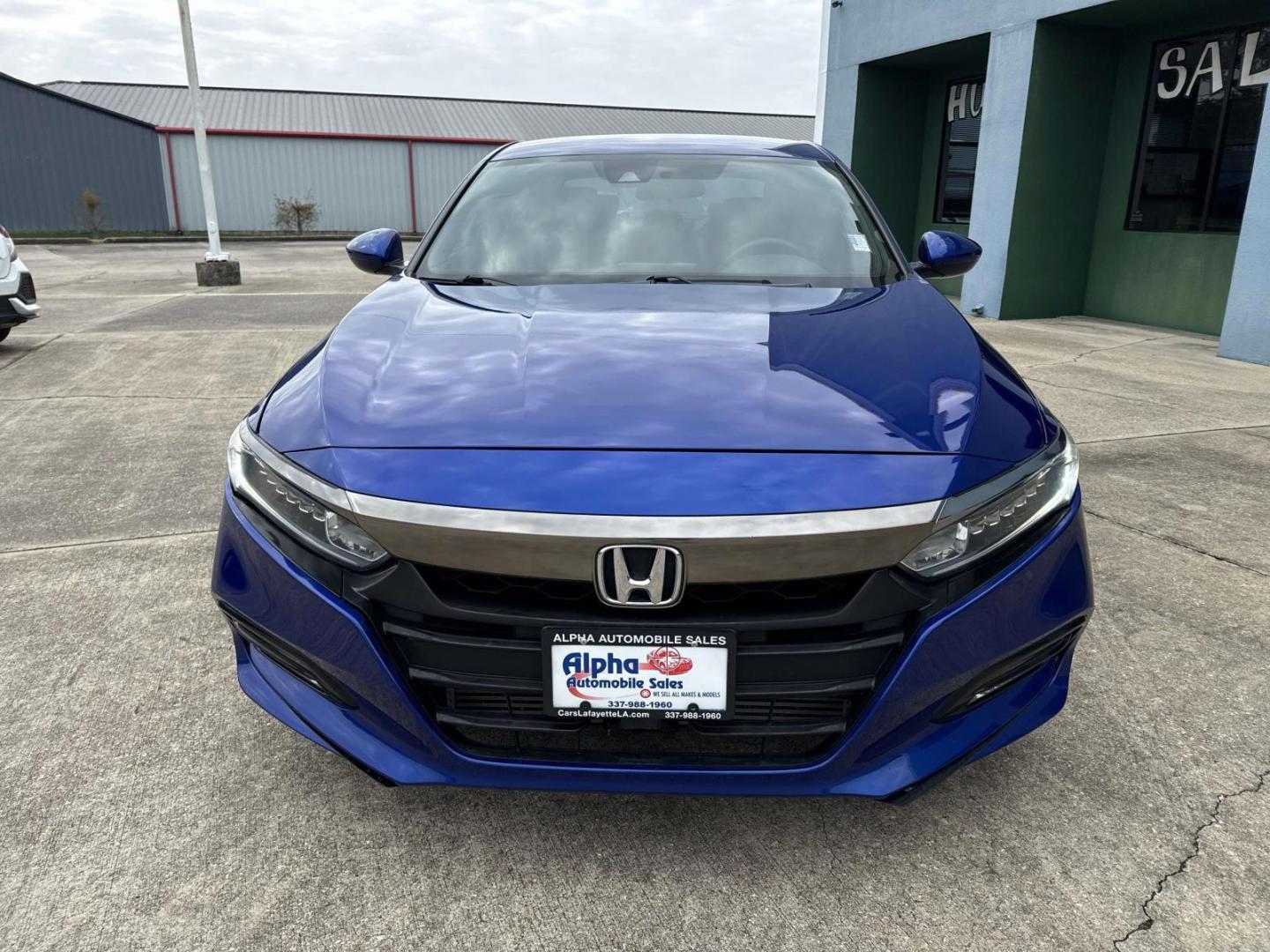 2018 Blue /Black Honda Accord Sedan Sport 1.5T CVT (1HGCV1F32JA) , Automatic transmission, located at 6904 Johnston St., Lafayette, LA, 70503, (337) 988-1960, 30.143589, -92.100601 - Photo#1