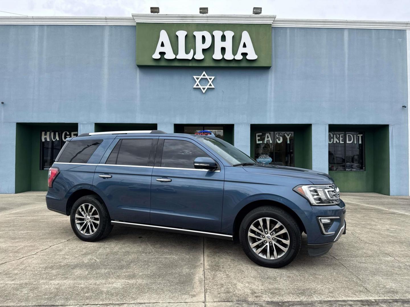 2018 Blue Metallic /Ebony Ford Expedition Limited 4x2 (1FMJU1KT4JE) , Automatic transmission, located at 6904 Johnston St., Lafayette, LA, 70503, (337) 988-1960, 30.143589, -92.100601 - Photo#0