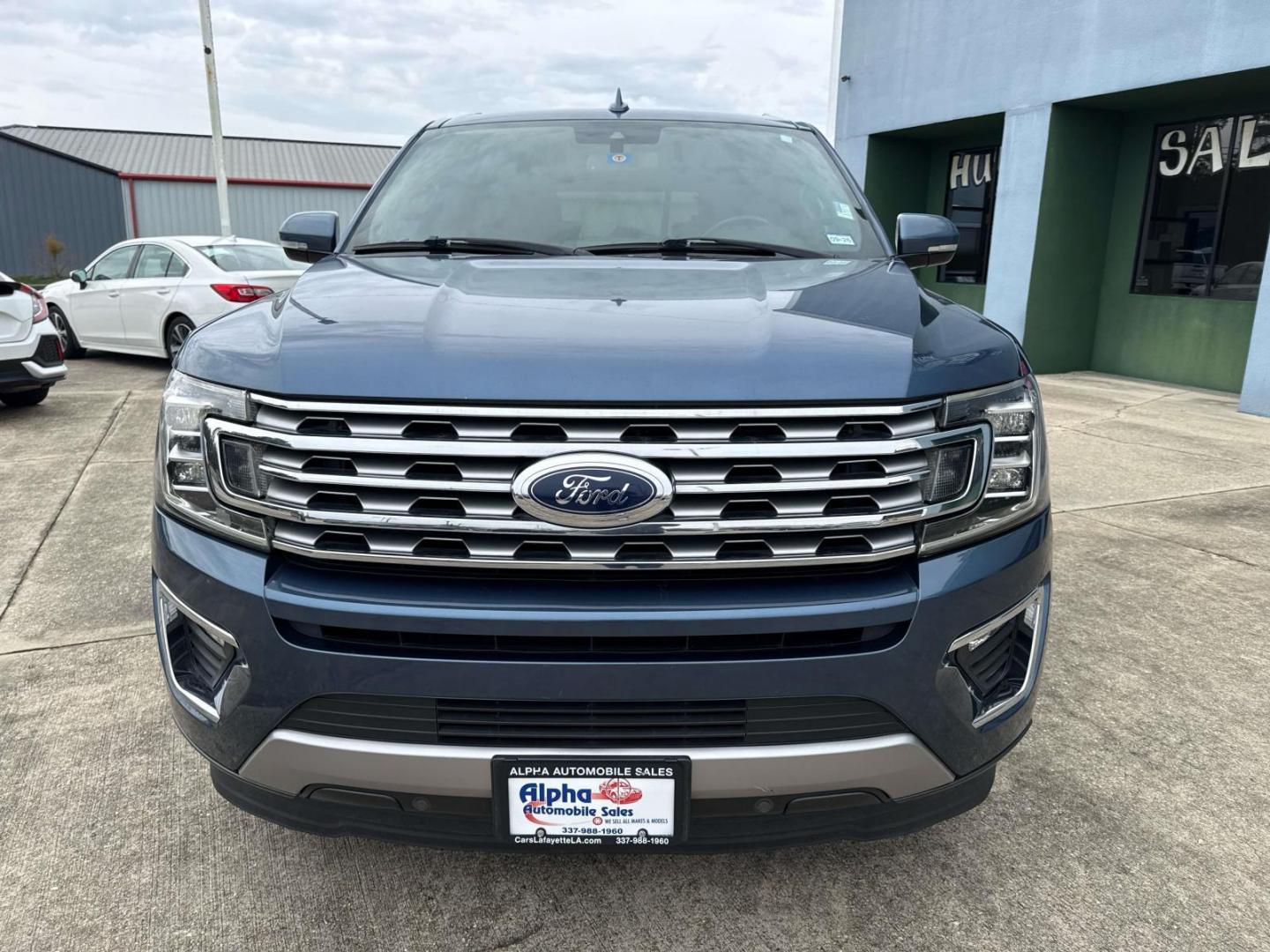 2018 Blue Metallic /Ebony Ford Expedition Limited 4x2 (1FMJU1KT4JE) , Automatic transmission, located at 6904 Johnston St., Lafayette, LA, 70503, (337) 988-1960, 30.143589, -92.100601 - Photo#1