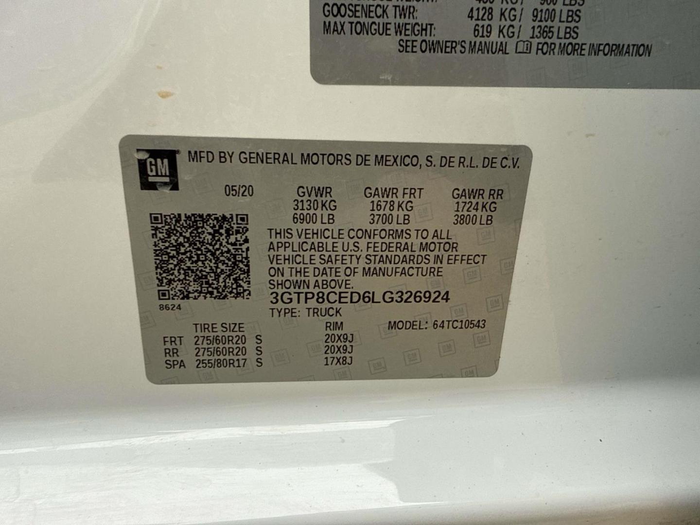 2020 Summit White /Dark Walnut/Slate GMC Sierra 1500 2WD Crew Cab 147 Elevation (3GTP8CED6LG) , Automatic transmission, located at 6904 Johnston St., Lafayette, LA, 70503, (337) 988-1960, 30.143589, -92.100601 - Photo#19
