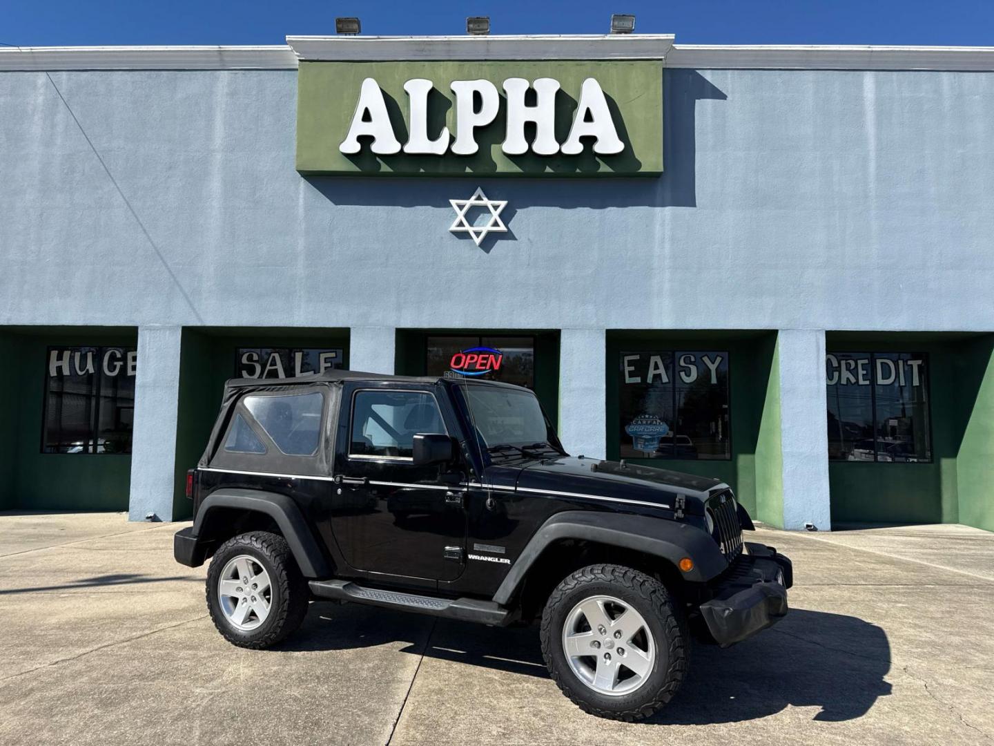 2013 Black /Black Interior Jeep Wrangler 4WD 2dr Sport (1C4AJWAG5DL) , Automatic transmission, located at 6904 Johnston St., Lafayette, LA, 70503, (337) 988-1960, 30.143589, -92.100601 - Photo#0