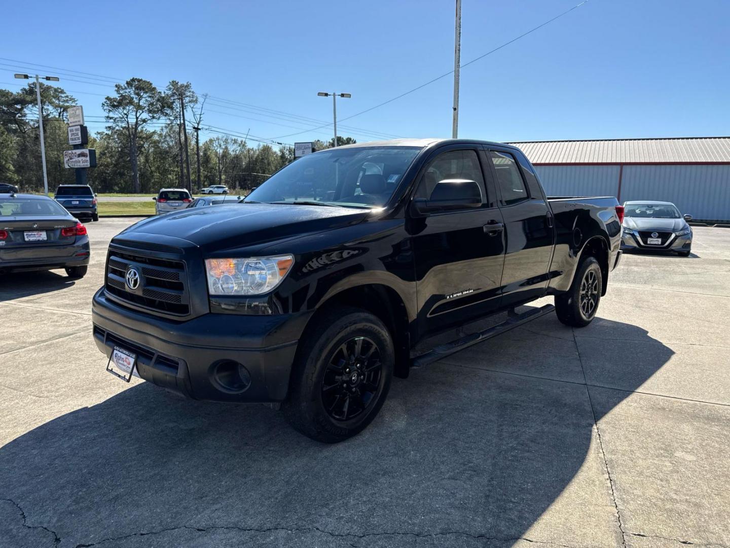 2013 Black /Graphite Toyota Tundra 2WD Truck Double Cab 4.6L V8 6-Spd AT (Natl) (5TFRM5F14DX) , Automatic transmission, located at 6904 Johnston St., Lafayette, LA, 70503, (337) 988-1960, 30.143589, -92.100601 - Photo#2