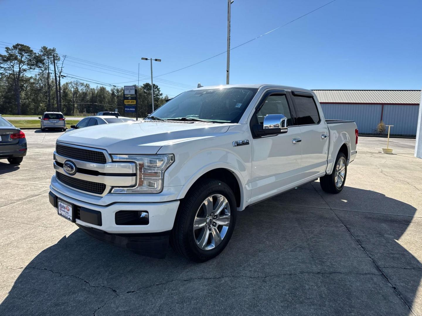 2020 Star White Metallic Tri-Coat /Black Ford F-150 Platinum 2WD SuperCrew 5.5' Box (1FTEW1C59LF) , Automatic transmission, located at 6904 Johnston St., Lafayette, LA, 70503, (337) 988-1960, 30.143589, -92.100601 - Photo#2