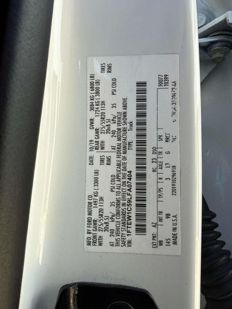 2020 Star White Metallic Tri-Coat /Black Ford F-150 Platinum 2WD SuperCrew 5.5' Box (1FTEW1C59LF) , Automatic transmission, located at 6904 Johnston St., Lafayette, LA, 70503, (337) 988-1960, 30.143589, -92.100601 - Photo#18