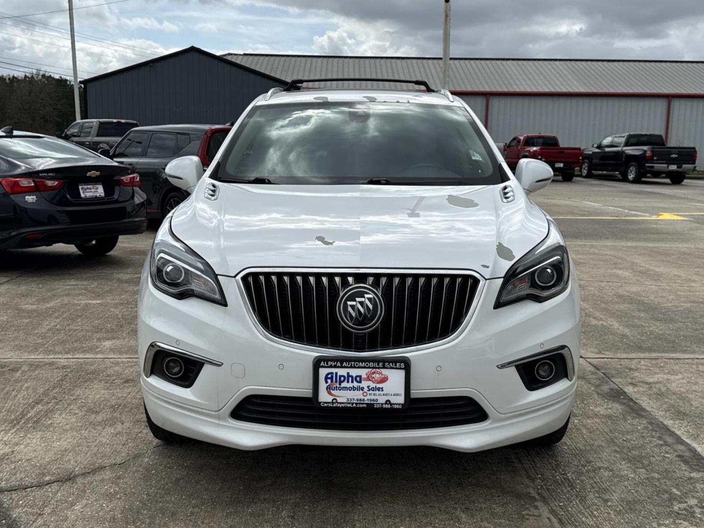 2017 White /Tan Buick Envision AWD 4dr Premium II (LRBFXFSX6HD) , Automatic transmission, located at 6904 Johnston St., Lafayette, LA, 70503, (337) 988-1960, 30.143589, -92.100601 - Photo#1