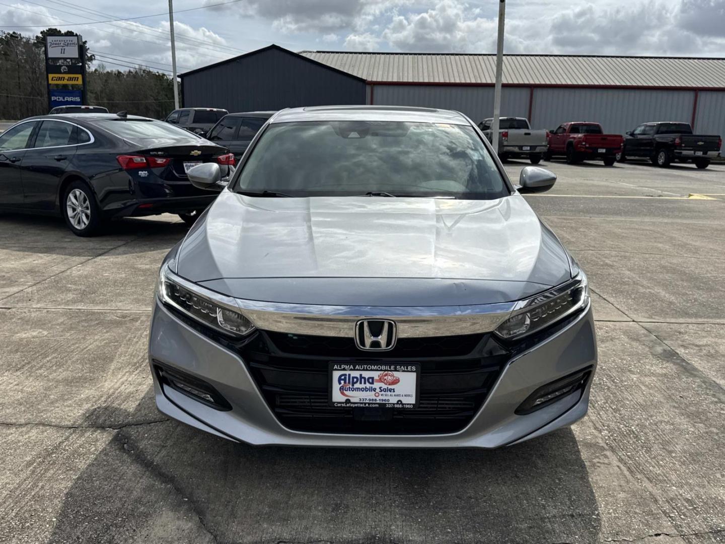 2018 Silver /Black Honda Accord Sedan EX 1.5T CVT (1HGCV1F44JA) , Automatic transmission, located at 6904 Johnston St., Lafayette, LA, 70503, (337) 988-1960, 30.143589, -92.100601 - Photo#1