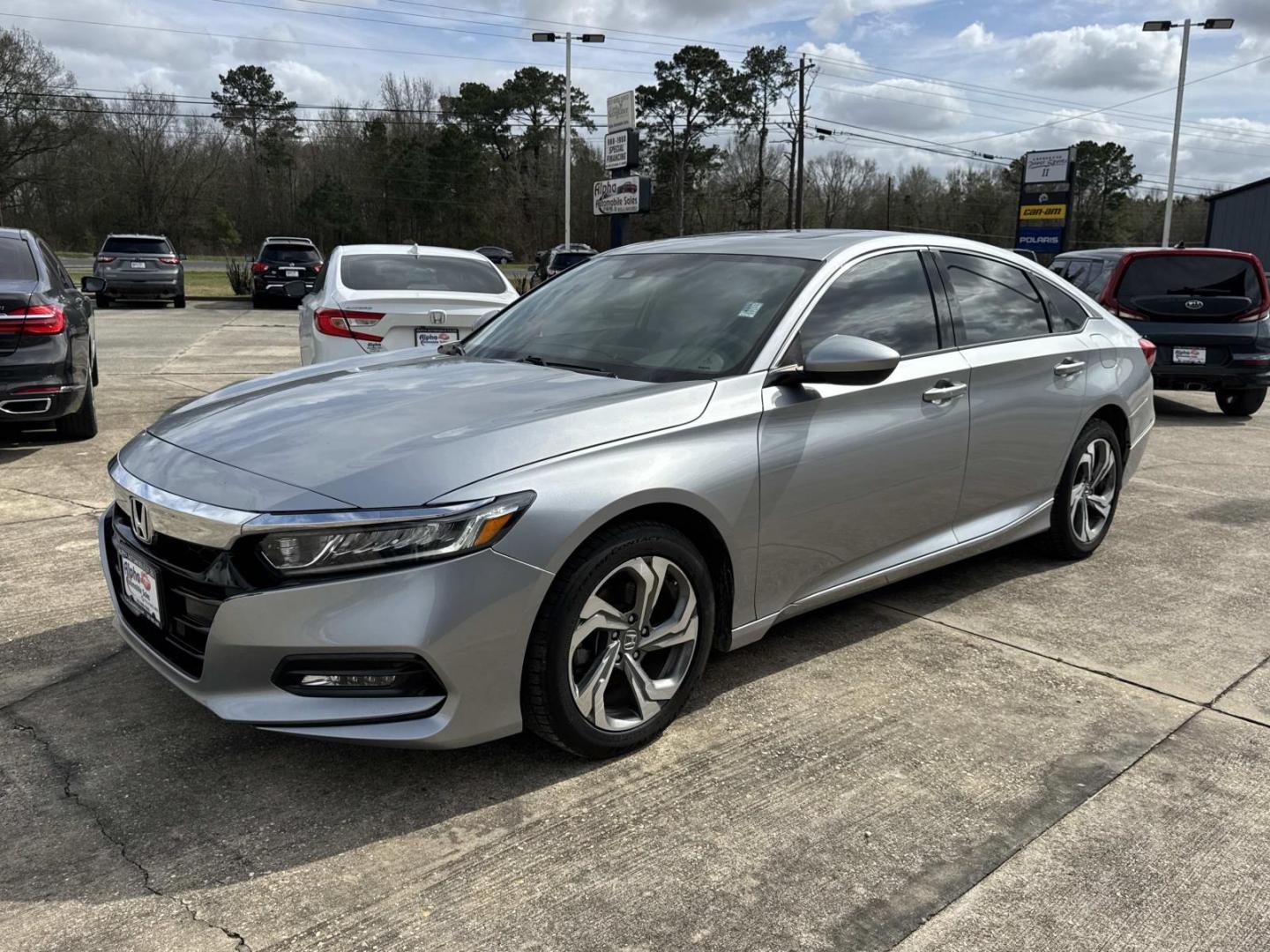 2018 Silver /Black Honda Accord Sedan EX 1.5T CVT (1HGCV1F44JA) , Automatic transmission, located at 6904 Johnston St., Lafayette, LA, 70503, (337) 988-1960, 30.143589, -92.100601 - Photo#2