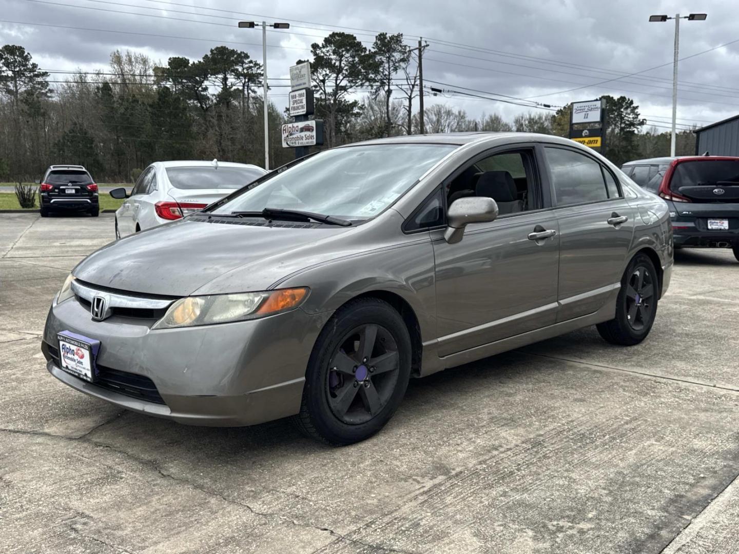2007 Gold /Gray Honda Civic Sdn 4dr AT EX (1HGFA16857L) , Automatic transmission, located at 6904 Johnston St., Lafayette, LA, 70503, (337) 988-1960, 30.143589, -92.100601 - Photo#2