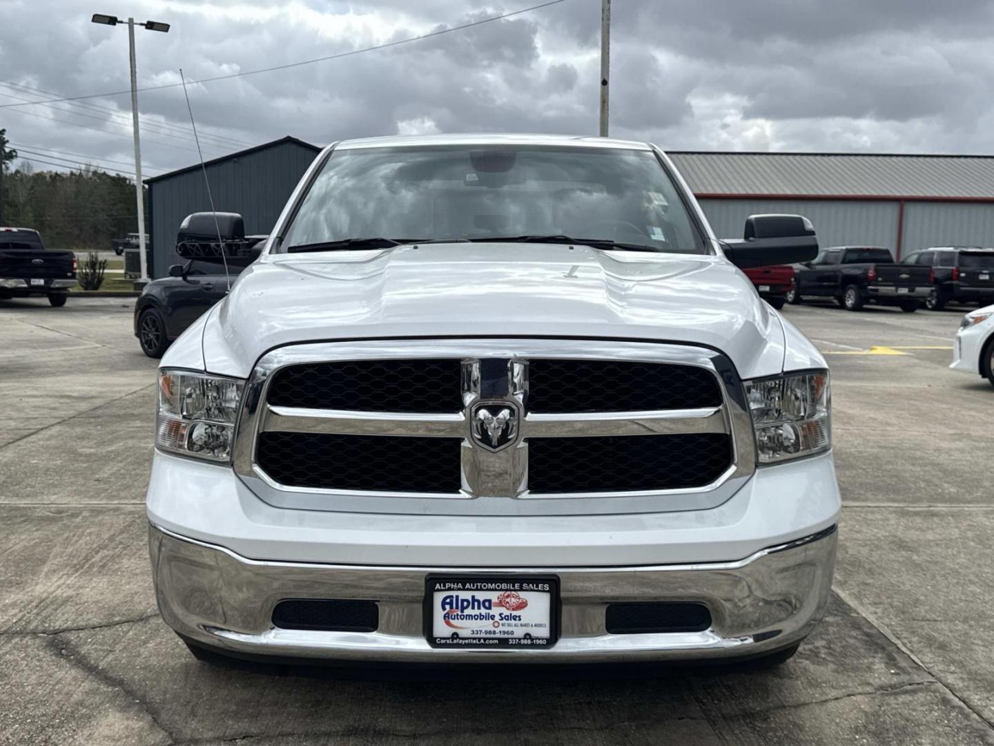 2023 Bright White Clearcoat /Diesel Gray/Black Ram 1500 Classic SLT 4x2 Crew Cab 5'7 Box (1C6RR6LG2PS) , Automatic transmission, located at 6904 Johnston St., Lafayette, LA, 70503, (337) 988-1960, 30.143589, -92.100601 - Photo#1
