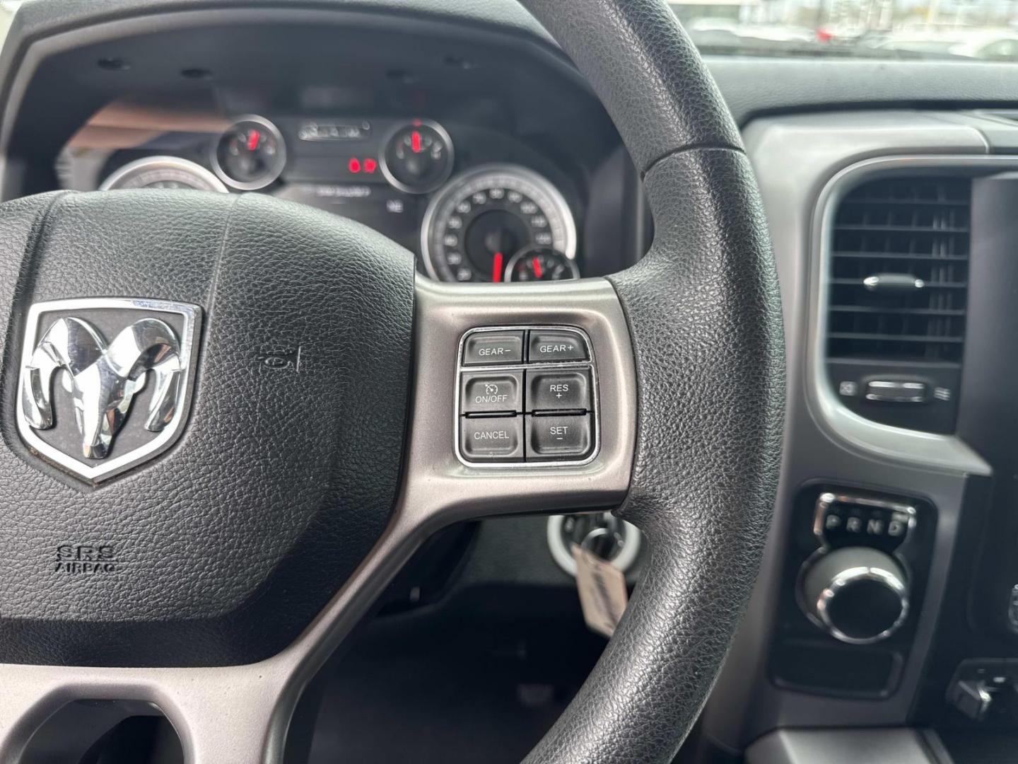 2023 Bright White Clearcoat /Diesel Gray/Black Ram 1500 Classic SLT 4x2 Crew Cab 5'7 Box (1C6RR6LG2PS) , Automatic transmission, located at 6904 Johnston St., Lafayette, LA, 70503, (337) 988-1960, 30.143589, -92.100601 - Photo#24