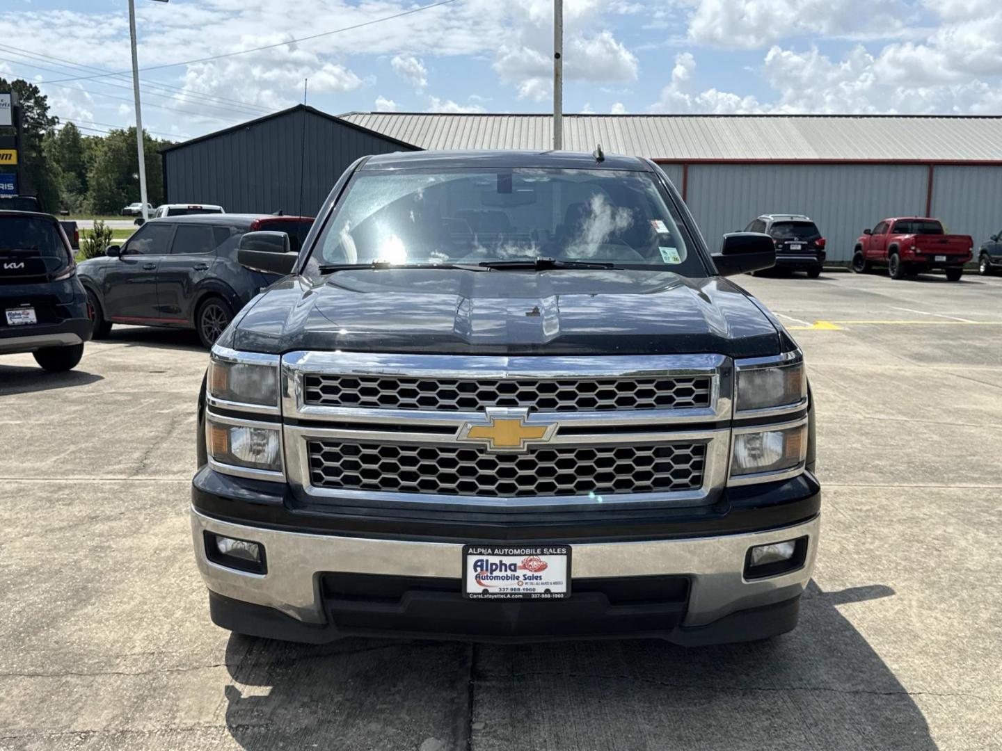 2014 Black /Jet Black Chevrolet Silverado 1500 2WD Crew Cab 143.5 LT w/1LT (3GCPCREC5EG) , Automatic transmission, located at 6904 Johnston St., Lafayette, LA, 70503, (337) 988-1960, 30.143589, -92.100601 - Photo#1