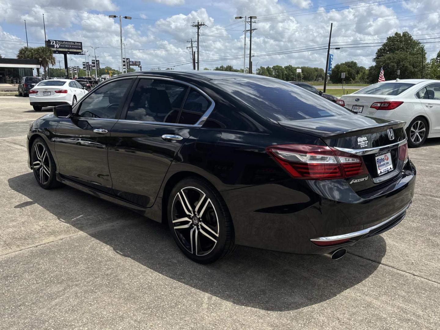 2017 Black /Black Honda Accord Sedan Sport CVT (1HGCR2F53HA) , Automatic transmission, located at 6904 Johnston St., Lafayette, LA, 70503, (337) 988-1960, 30.143589, -92.100601 - Photo#3