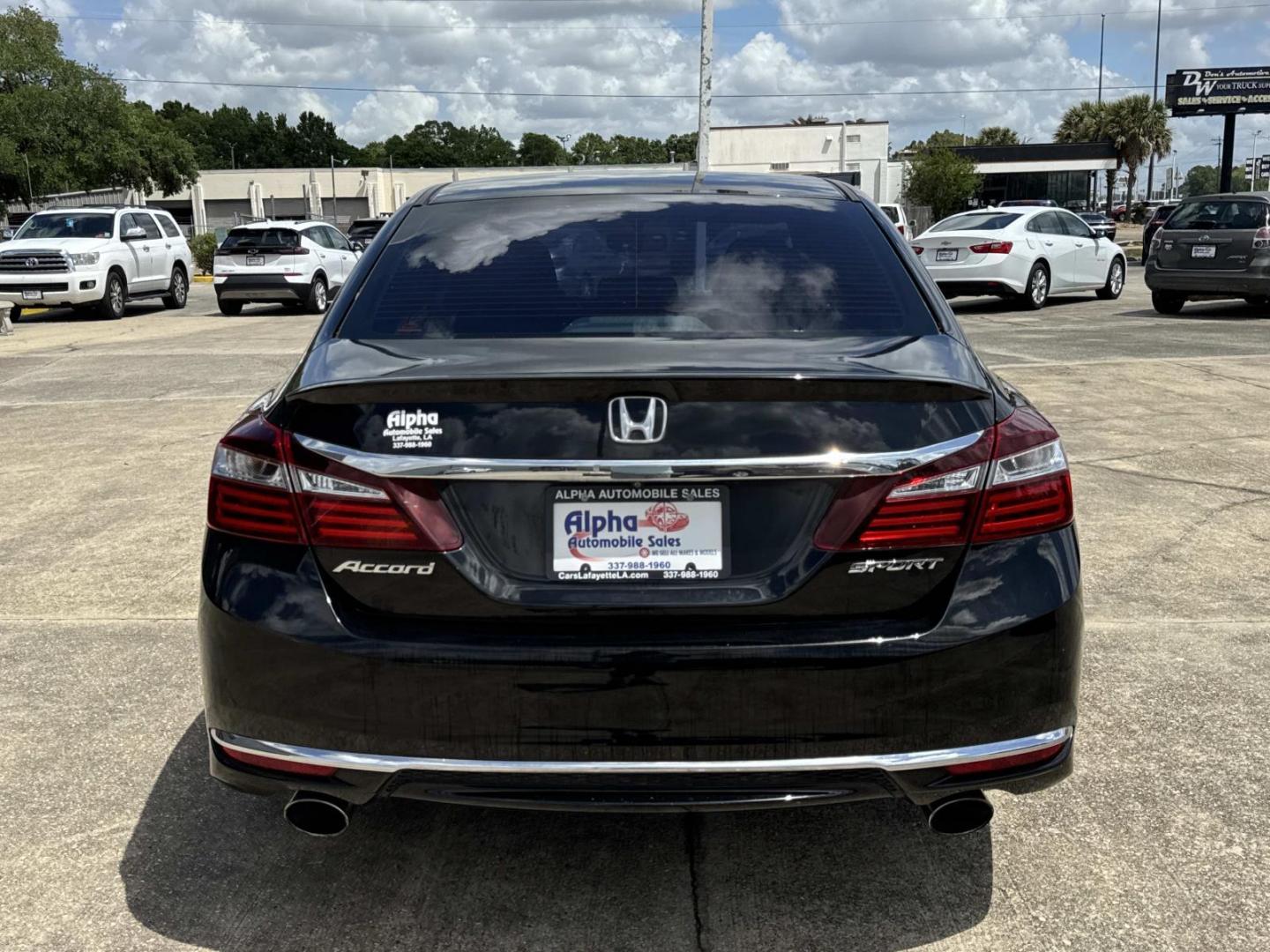 2017 Black /Black Honda Accord Sedan Sport CVT (1HGCR2F53HA) , Automatic transmission, located at 6904 Johnston St., Lafayette, LA, 70503, (337) 988-1960, 30.143589, -92.100601 - Photo#4