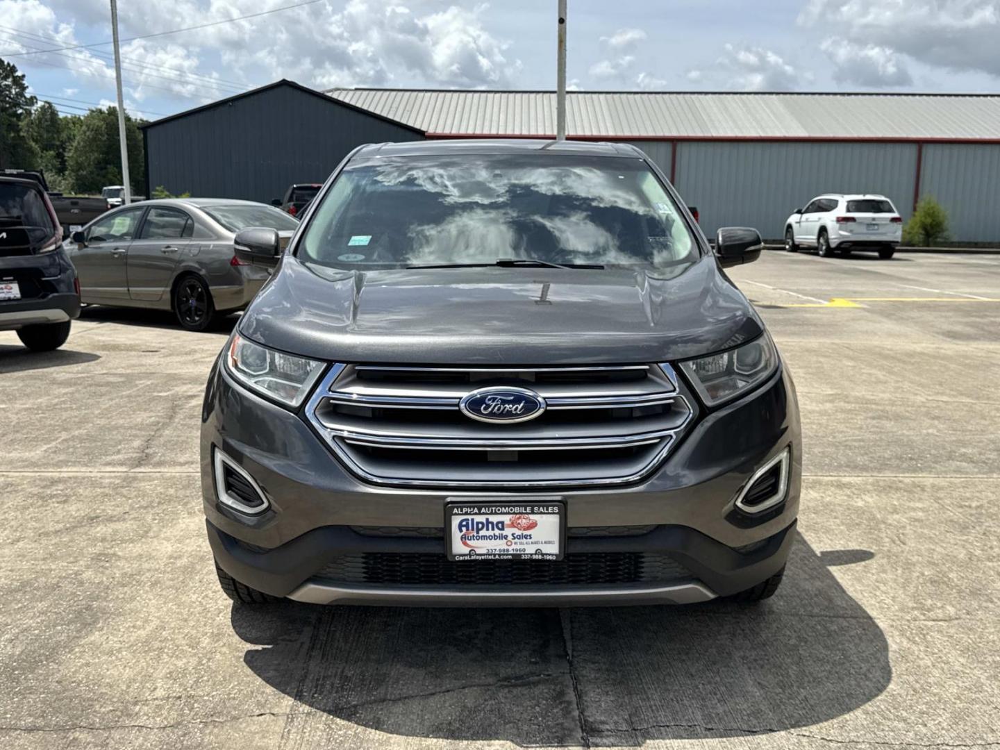 2017 Gray /Black Ford Edge Titanium FWD (2FMPK3K9XHB) , Automatic transmission, located at 6904 Johnston St., Lafayette, LA, 70503, (337) 988-1960, 30.143589, -92.100601 - Photo#1