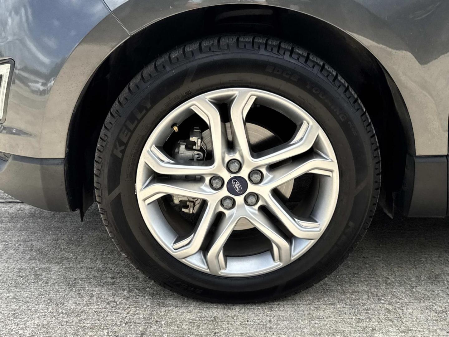 2017 Gray /Black Ford Edge Titanium FWD (2FMPK3K9XHB) , Automatic transmission, located at 6904 Johnston St., Lafayette, LA, 70503, (337) 988-1960, 30.143589, -92.100601 - Photo#3