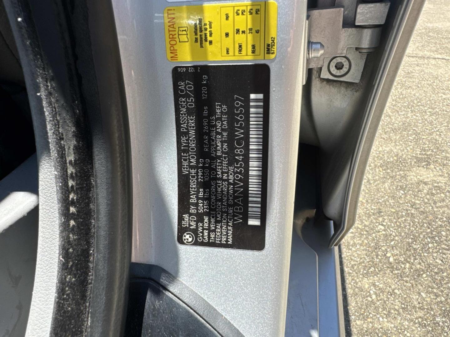 2008 Titanium Silver Metallic /Gray BMW 5 Series 4dr Sdn 535xi AWD (WBANV93548C) , Automatic transmission, located at 6904 Johnston St., Lafayette, LA, 70503, (337) 988-1960, 30.143589, -92.100601 - Photo#28