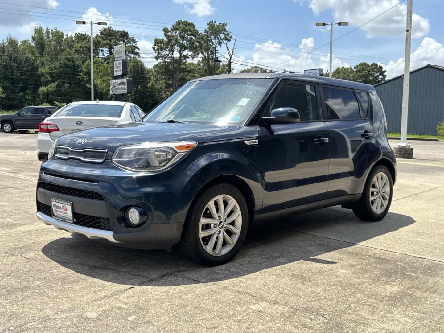2018 Blue /Black Kia Soul + Auto (KNDJP3A53J7) , Automatic transmission, located at 6904 Johnston St., Lafayette, LA, 70503, (337) 988-1960, 30.143589, -92.100601- Photo#3