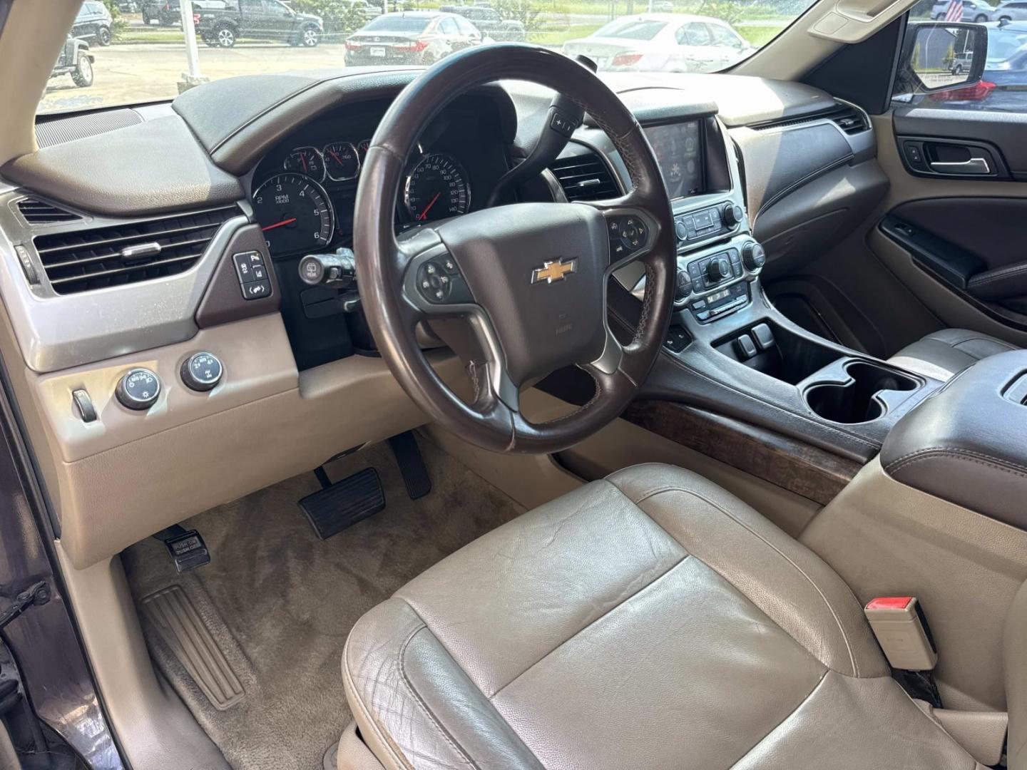 2015 Brown /Tan Chevrolet Tahoe 4WD 4dr LT (1GNSKBKC7FR) , Automatic transmission, located at 6904 Johnston St., Lafayette, LA, 70503, (337) 988-1960, 30.143589, -92.100601- Photo#18